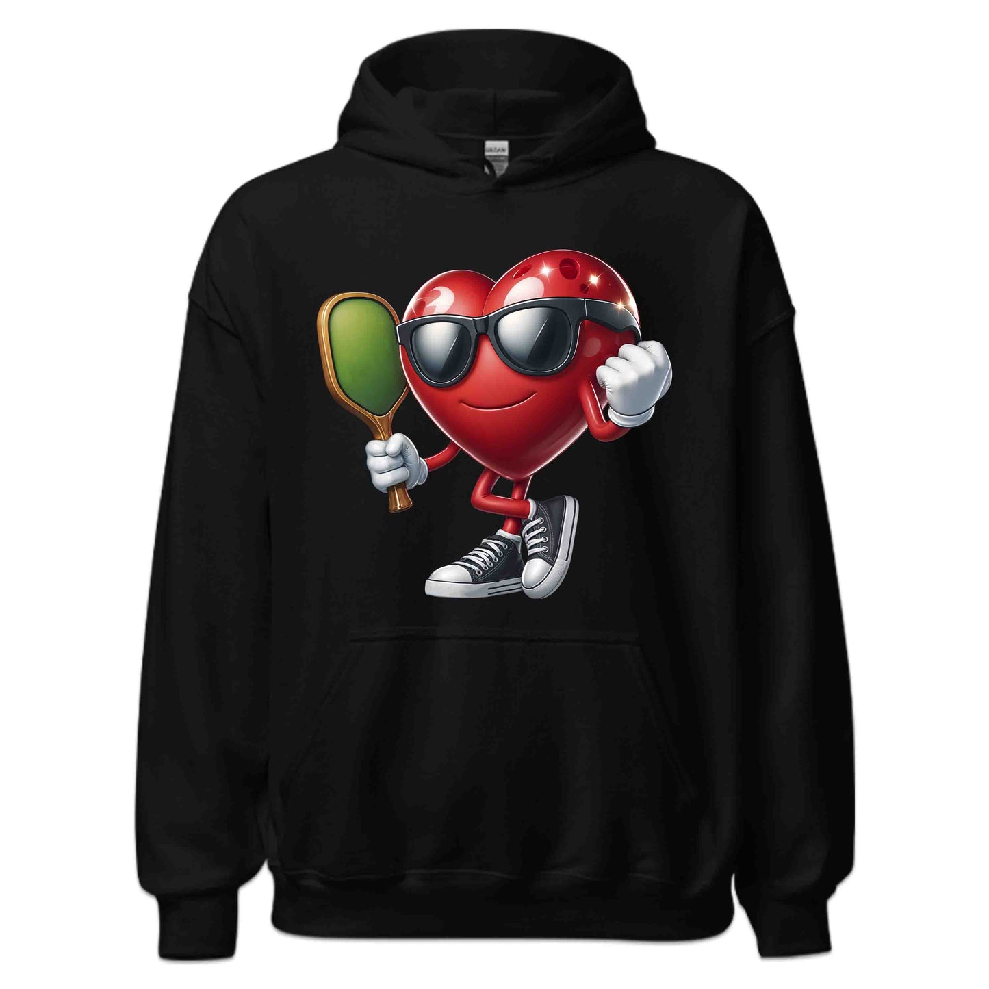 Retro Pickleball Heart Funny Sports Lover Valentine's Pickleball Paddle | PRODUCT CODE: RTOPCKLEHA