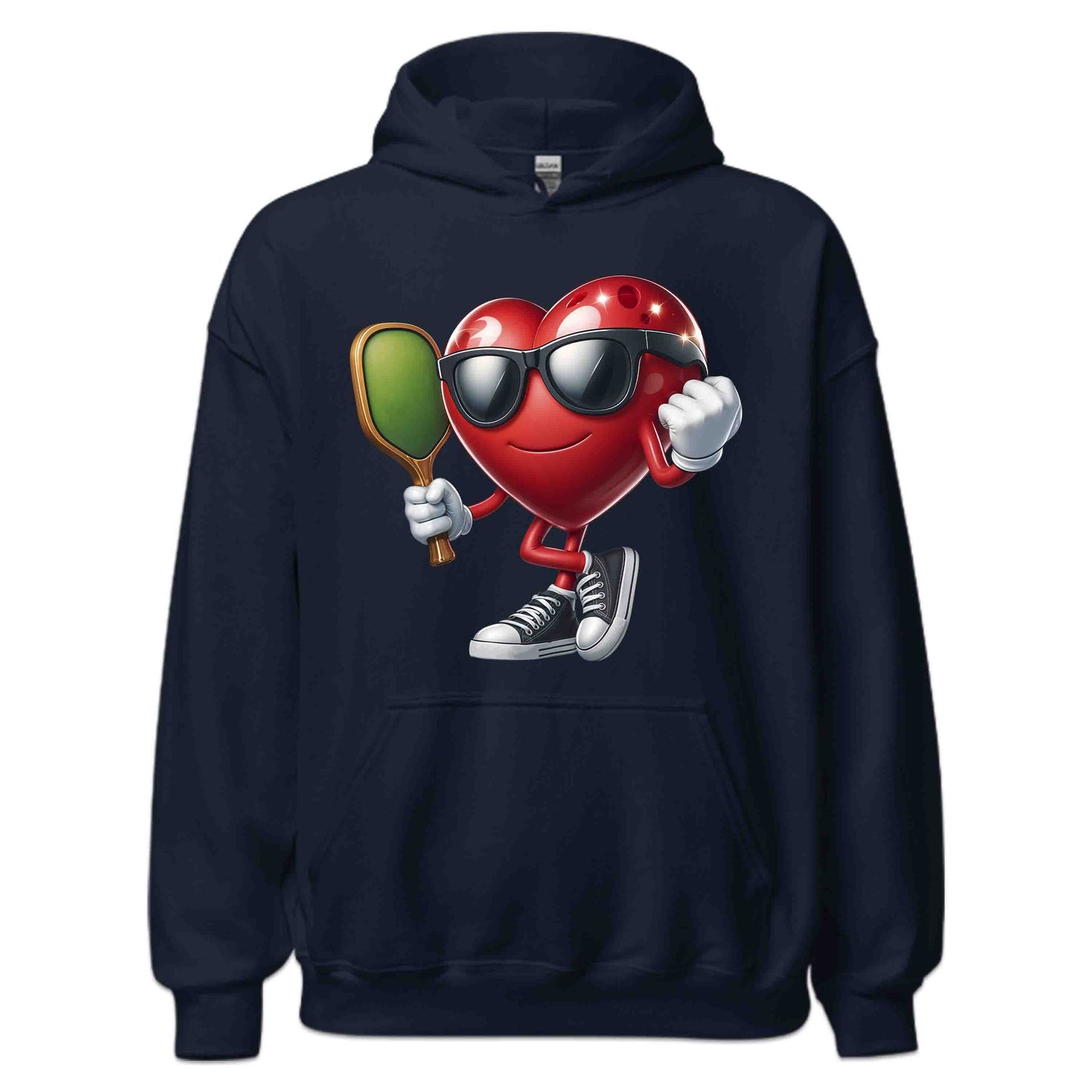 Retro Pickleball Heart Funny Sports Lover Valentine's Pickleball Paddle | PRODUCT CODE: RTOPCKLEHA