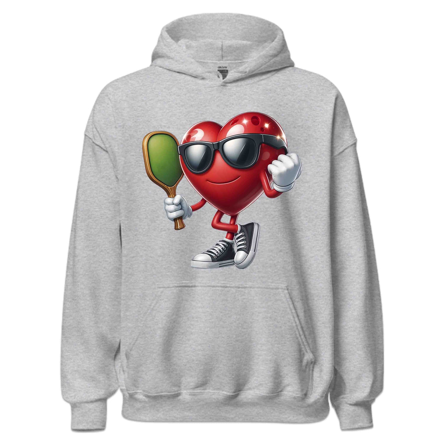 Retro Pickleball Heart Funny Sports Lover Valentine's Pickleball Paddle | PRODUCT CODE: RTOPCKLEHA