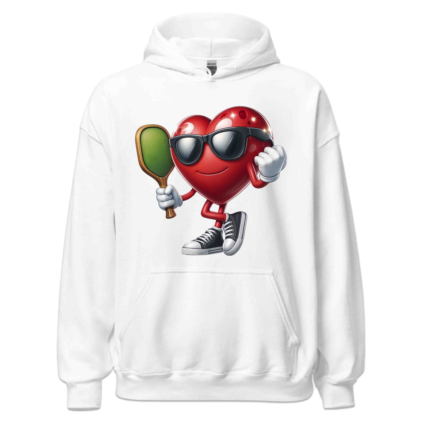 Retro Pickleball Heart Funny Sports Lover Valentine's Pickleball Paddle | PRODUCT CODE: RTOPCKLEHA