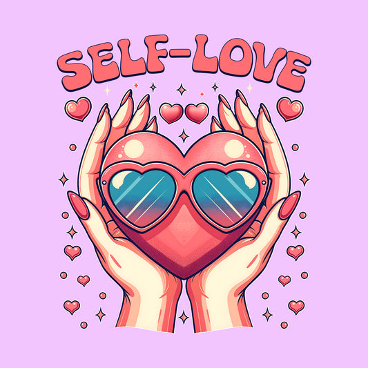 Retro Self-Love Cute Heart Sunglasses Valentine's Day | PRODUCT CODE: RTOSLFVTNELVH