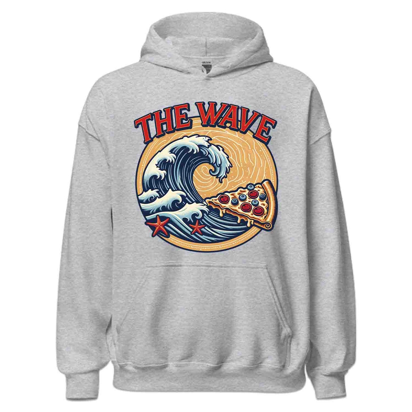 Retro Surf & Pizza T-Shirt, Vintage Wave Sweatshirt, Beach Lover Hoodie | PRODUCT CODE: RTSUIPOWCJL