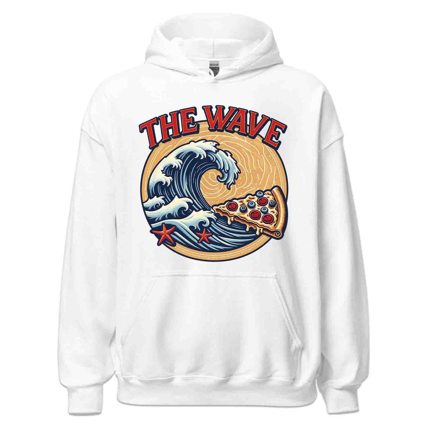 Retro Surf & Pizza T-Shirt, Vintage Wave Sweatshirt, Beach Lover Hoodie | PRODUCT CODE: RTSUIPOWCJL