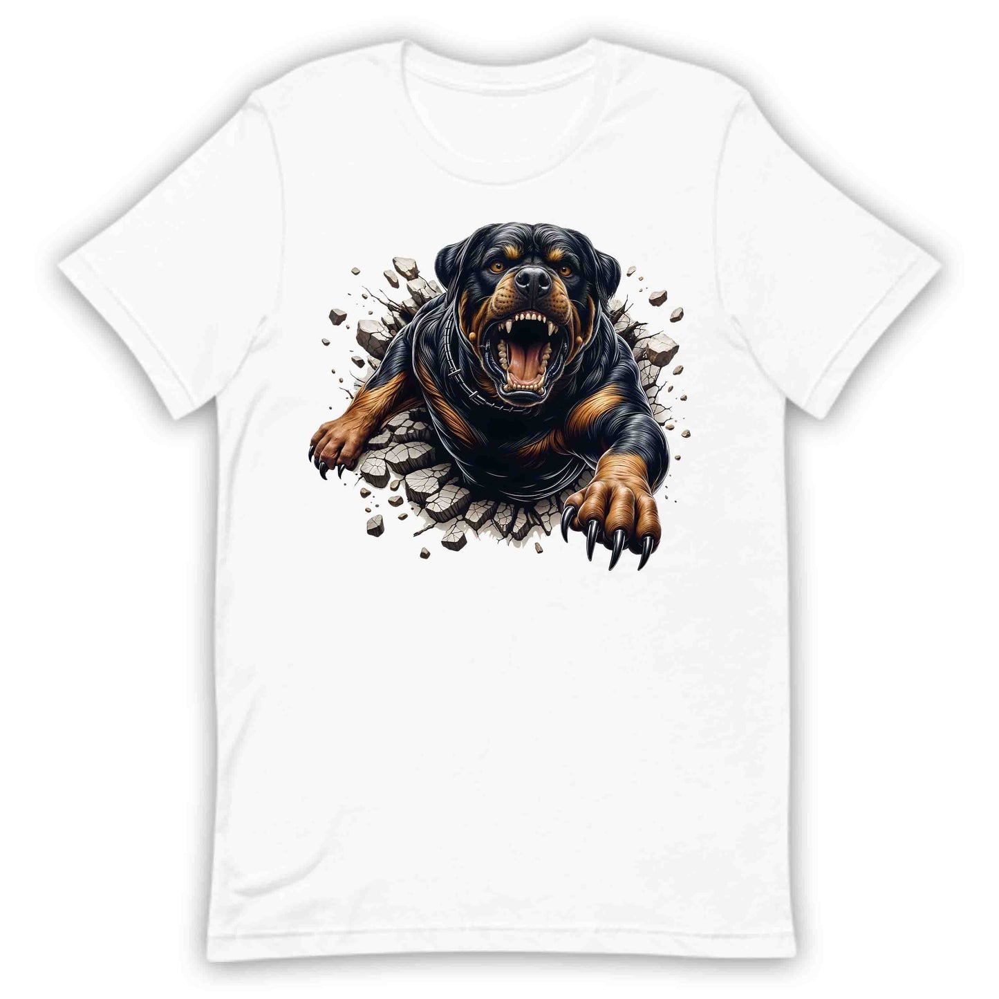 Rottweiler Breaking Through Wall 3D Realistic Powerful Rottweiler Dog | PRODUCT CODE: RTWLREBKNWLDS