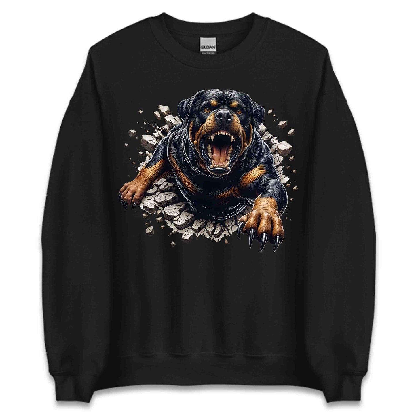 Rottweiler Breaking Through Wall 3D Realistic Powerful Rottweiler Dog | PRODUCT CODE: RTWLREBKNWLDS