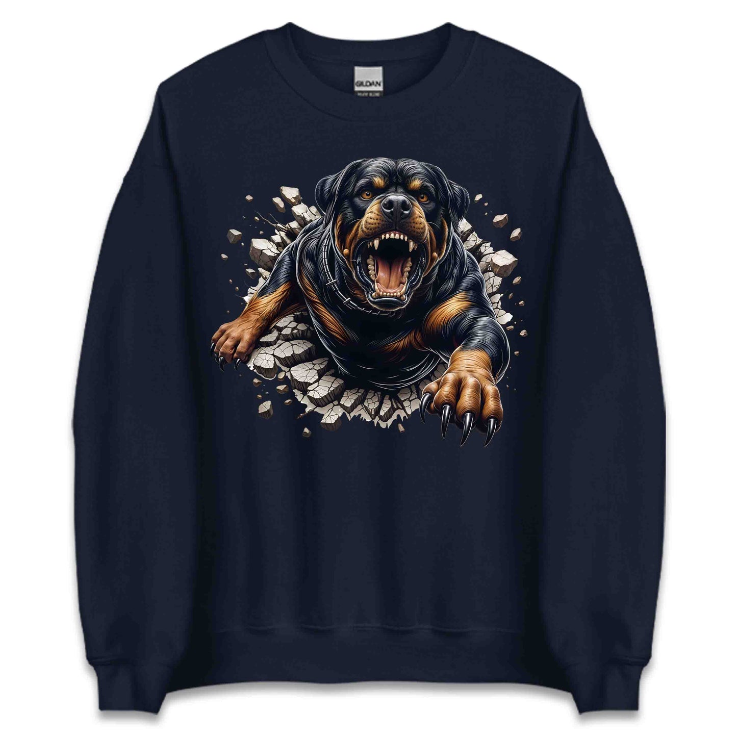 Rottweiler Breaking Through Wall 3D Realistic Powerful Rottweiler Dog | PRODUCT CODE: RTWLREBKNWLDS