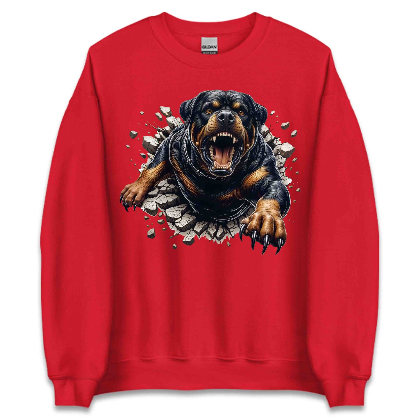 Rottweiler Breaking Through Wall 3D Realistic Powerful Rottweiler Dog | PRODUCT CODE: RTWLREBKNWLDS