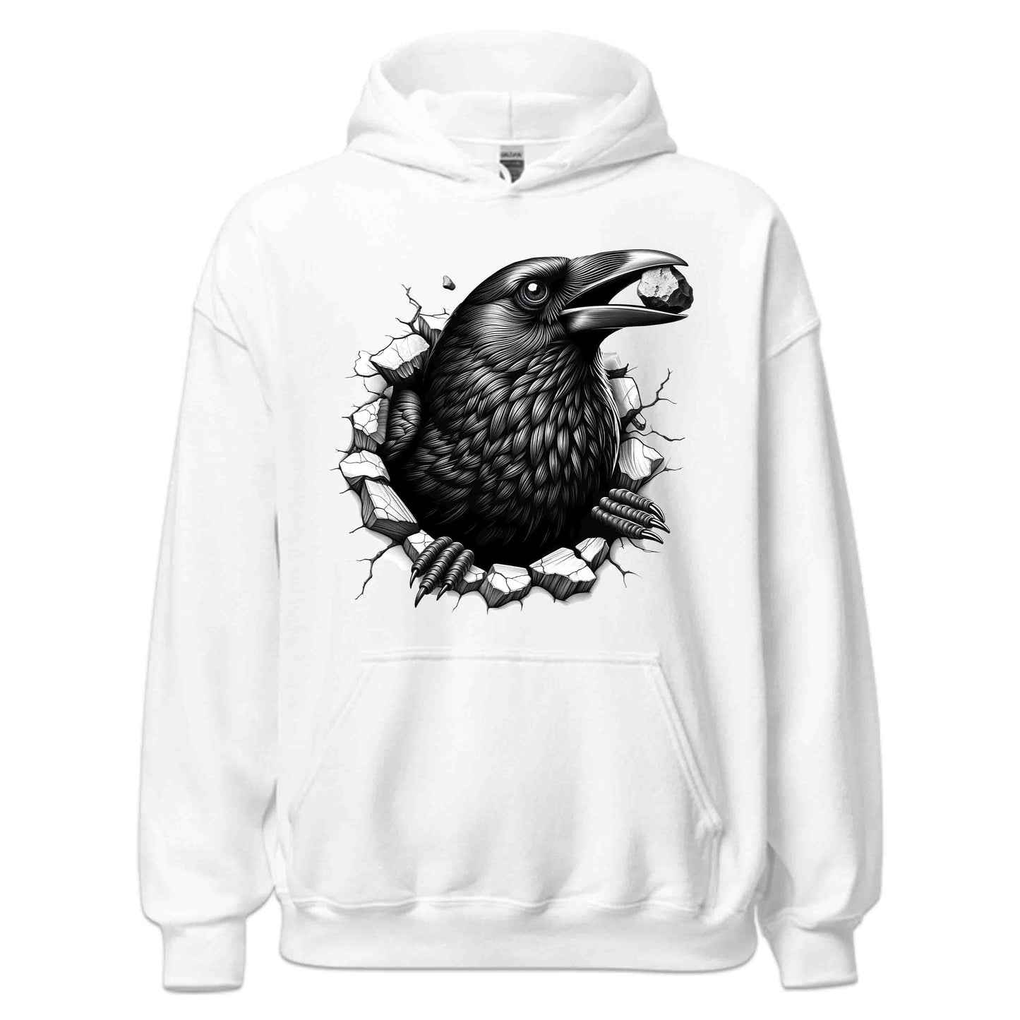 Raven Breaking Through Wall 3D Realistic Fierce Crow | PRODUCT CODE: RVNBRKTHBWDK