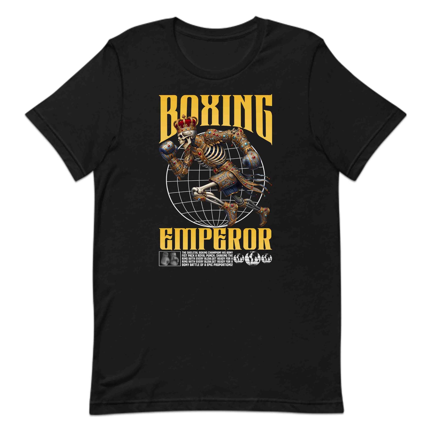 Royal King Boxing Skeleton Crowned Champion Bone Fighter | PRODUCT CODE: RYLBXNGSKLNTO