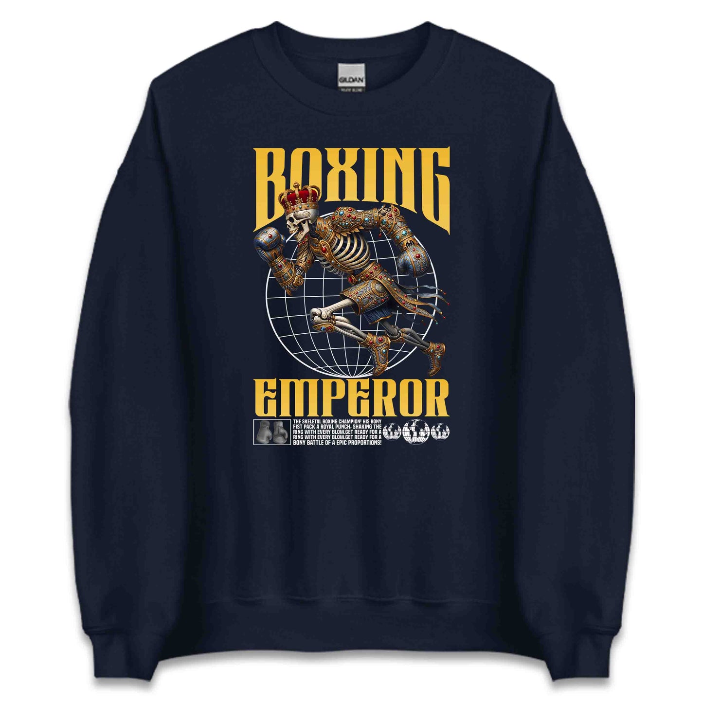 Royal King Boxing Skeleton Crowned Champion Bone Fighter | PRODUCT CODE: RYLBXNGSKLNTO