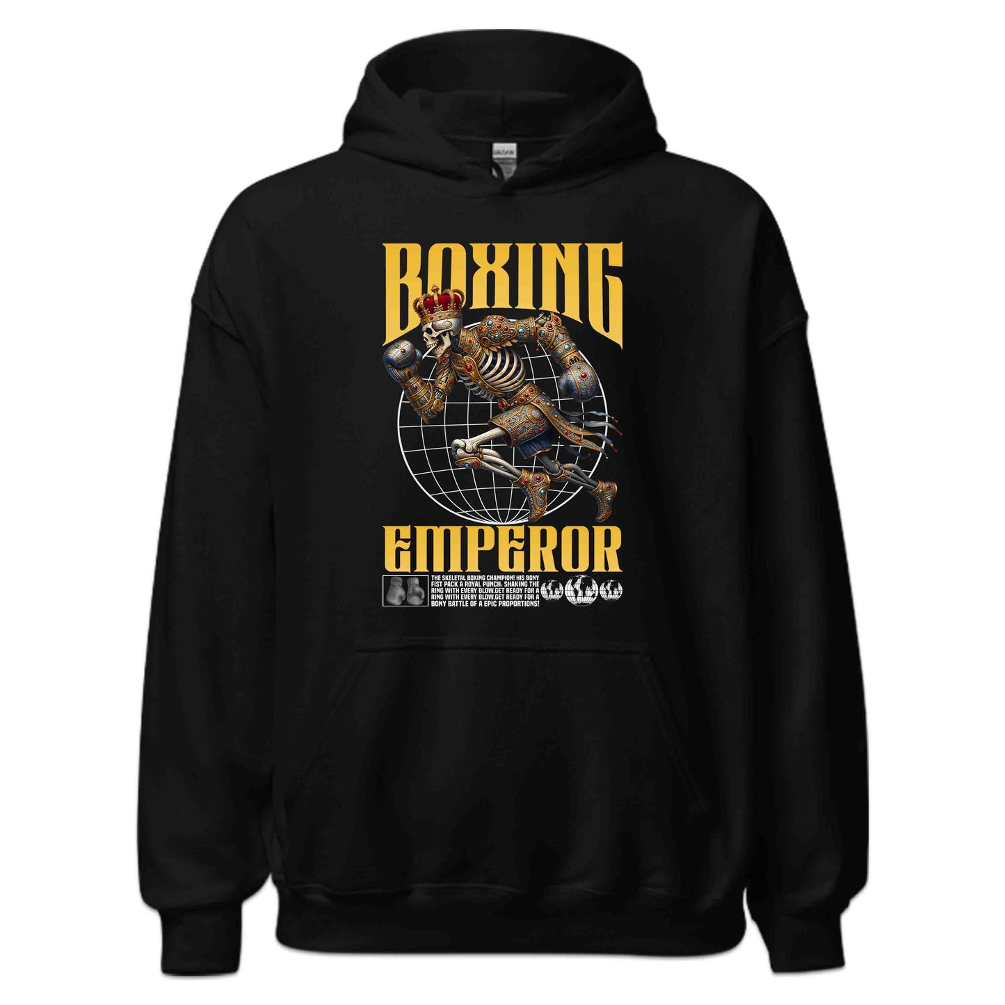 Royal King Boxing Skeleton Crowned Champion Bone Fighter | PRODUCT CODE: RYLBXNGSKLNTO
