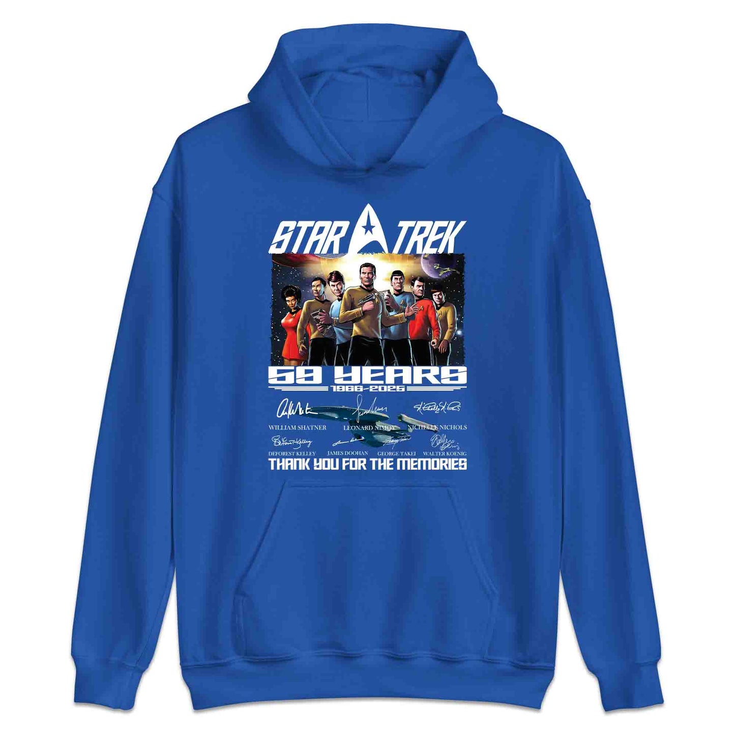 Star Trek 59th Anniversary T-Shirt, Kirk & Spock Tribute Jumper – Original Series 1966–2025 Sci-Fi Hoodie | PRODUCT CODE: SADYGBET