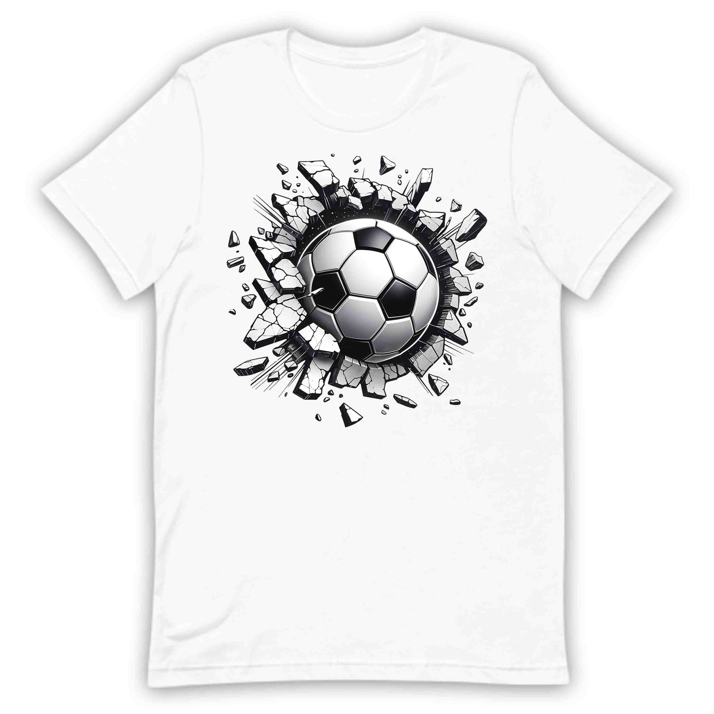 Soccer Ball Breaking Through Wall 3D Realistic Shattering Football | PRODUCT CODE: SCROBLABRKNW