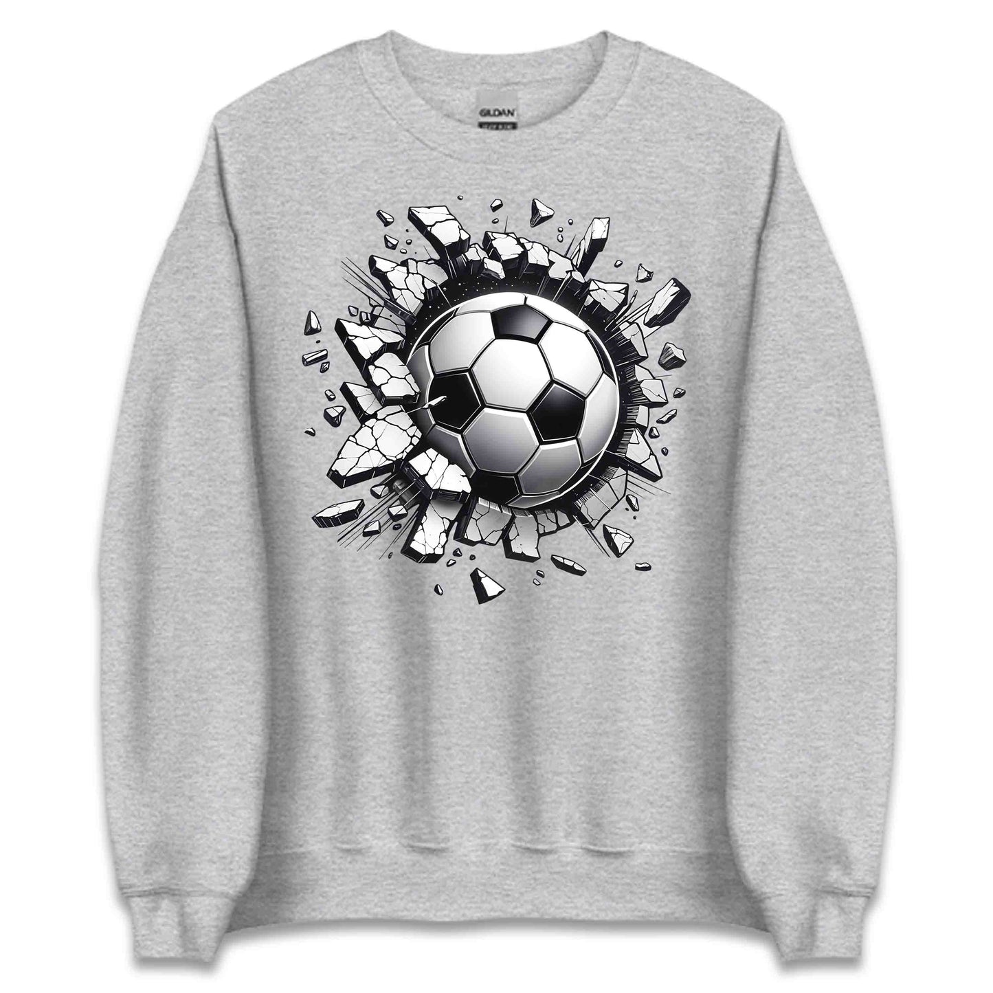 Soccer Ball Breaking Through Wall 3D Realistic Shattering Football | PRODUCT CODE: SCROBLABRKNW