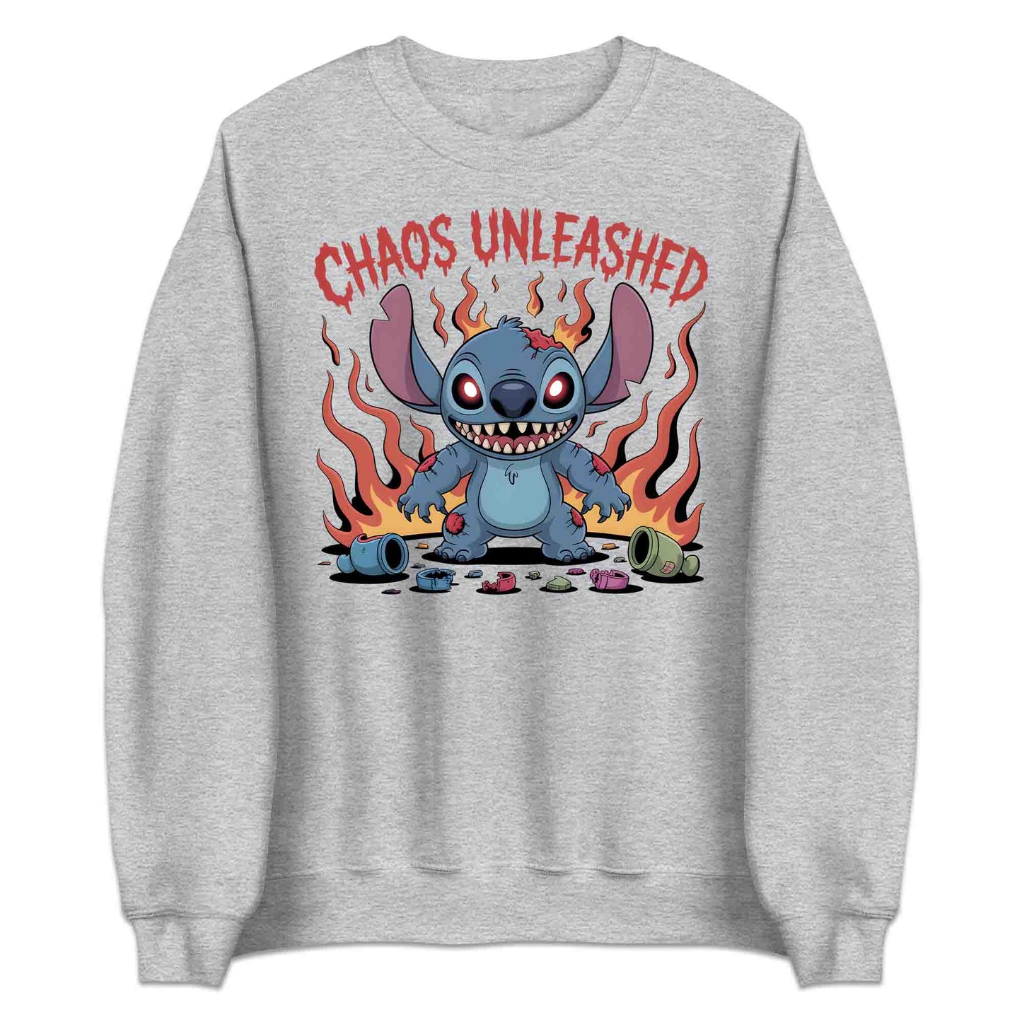 Disney Stitch Chaos Unleashed T-Shirt, Creepy Halloween Sweatshirt, Spooky Cartoon Hoodie | PRODUCT CODE: SERTGFXYTU