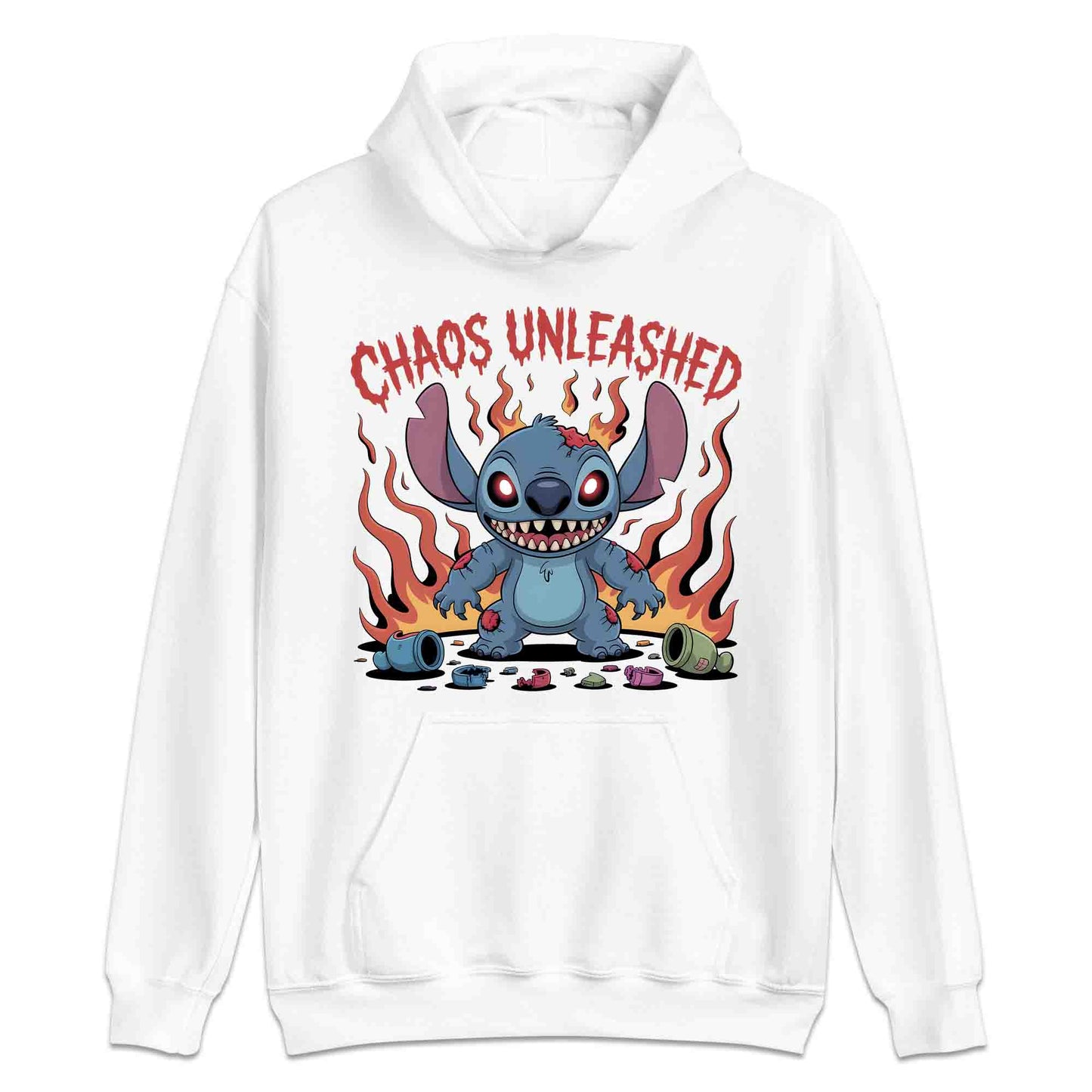 Disney Stitch Chaos Unleashed T-Shirt, Creepy Halloween Sweatshirt, Spooky Cartoon Hoodie | PRODUCT CODE: SERTGFXYTU