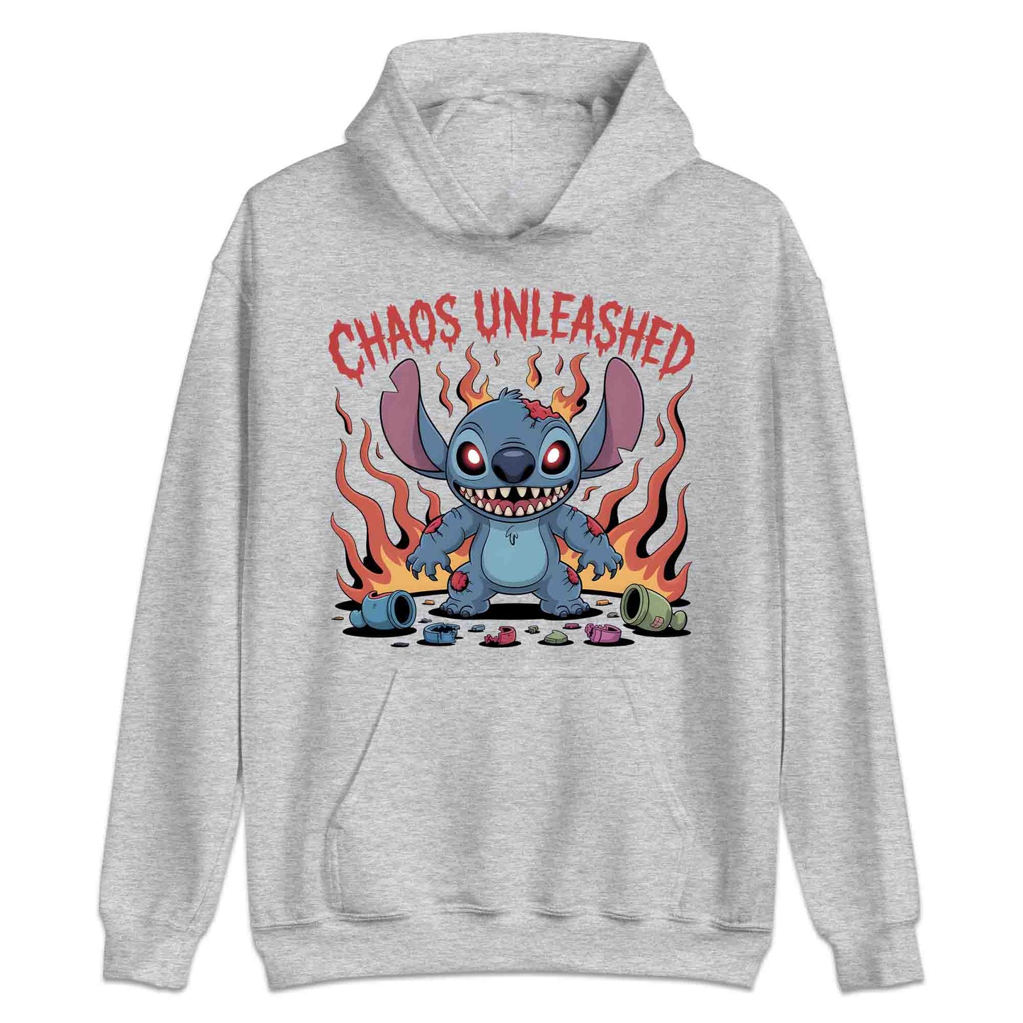 Disney Stitch Chaos Unleashed T-Shirt, Creepy Halloween Sweatshirt, Spooky Cartoon Hoodie | PRODUCT CODE: SERTGFXYTU