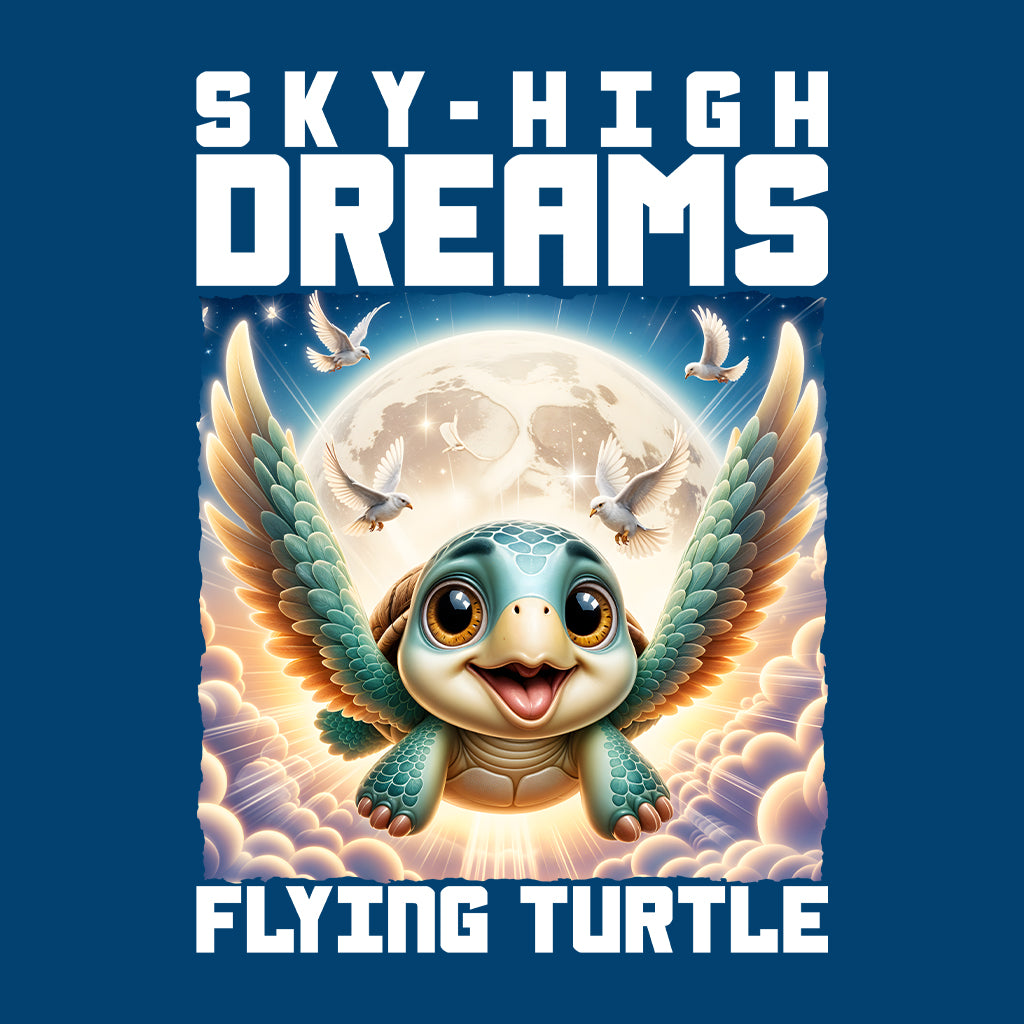 Sky-High Dreams Flying Turtle  Whimsical Fantasy Adventure Seekers | PRODUCT CODE: SHGDRMFLYNTR