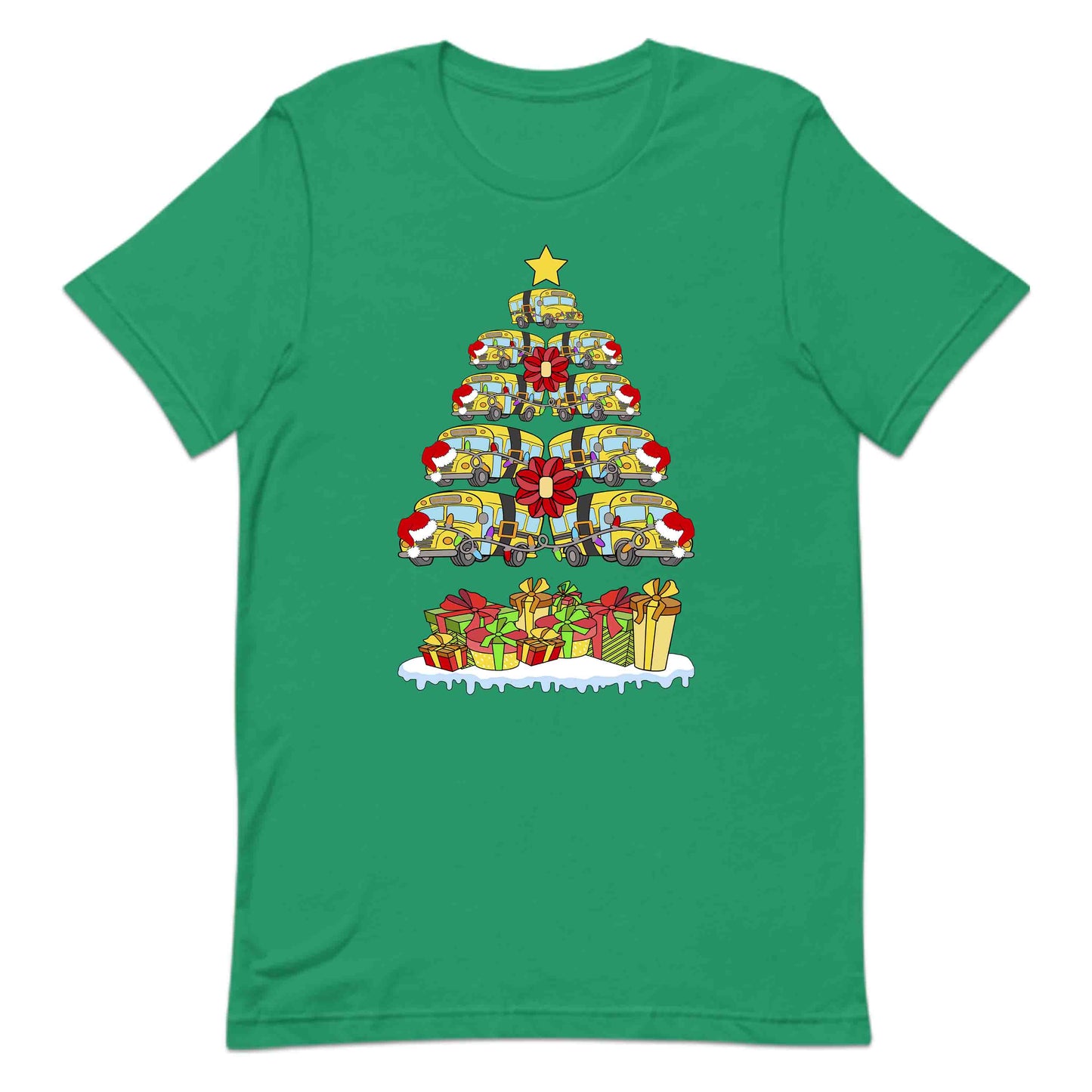 School Bus Christmas Tree Merry Xmas Bus Drivers | PRODUCT CODE: SHLOBUCHRMTE