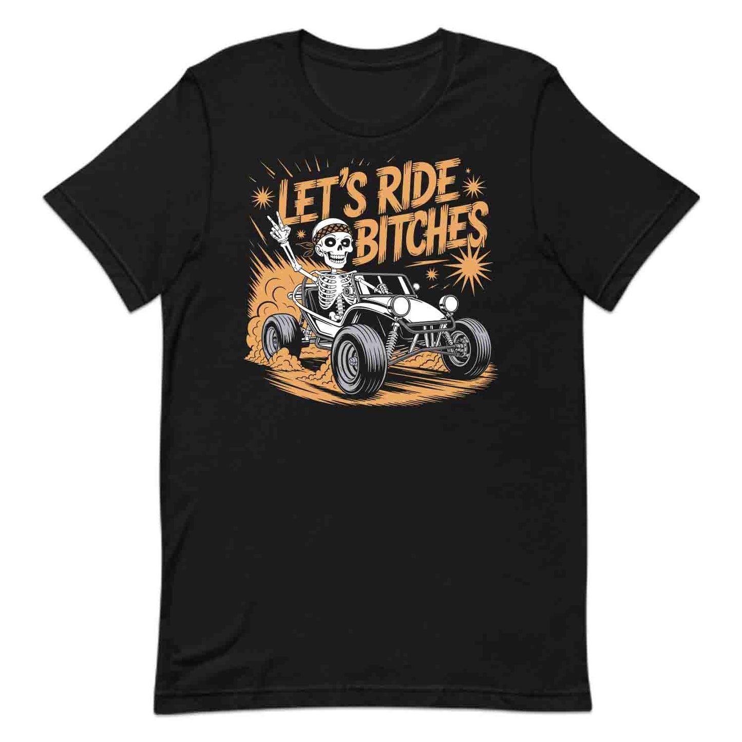Skeleton Dune Buggy T-Shirt, Edgy Off-Road Sweatshirt, ATV Rebels Hoodie | PRODUCT CODE: SKJDHKSDBG