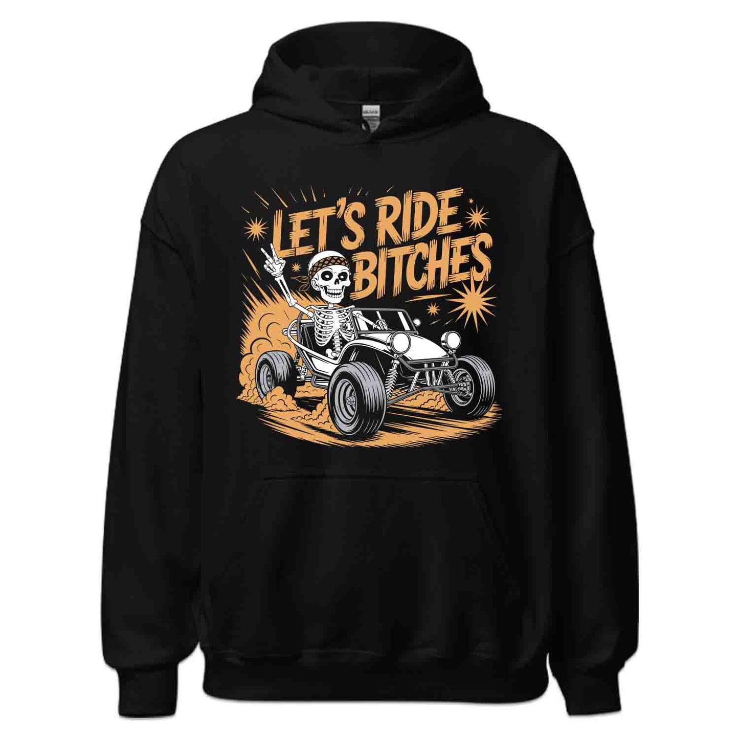 Skeleton Dune Buggy T-Shirt, Edgy Off-Road Sweatshirt, ATV Rebels Hoodie | PRODUCT CODE: SKJDHKSDBG