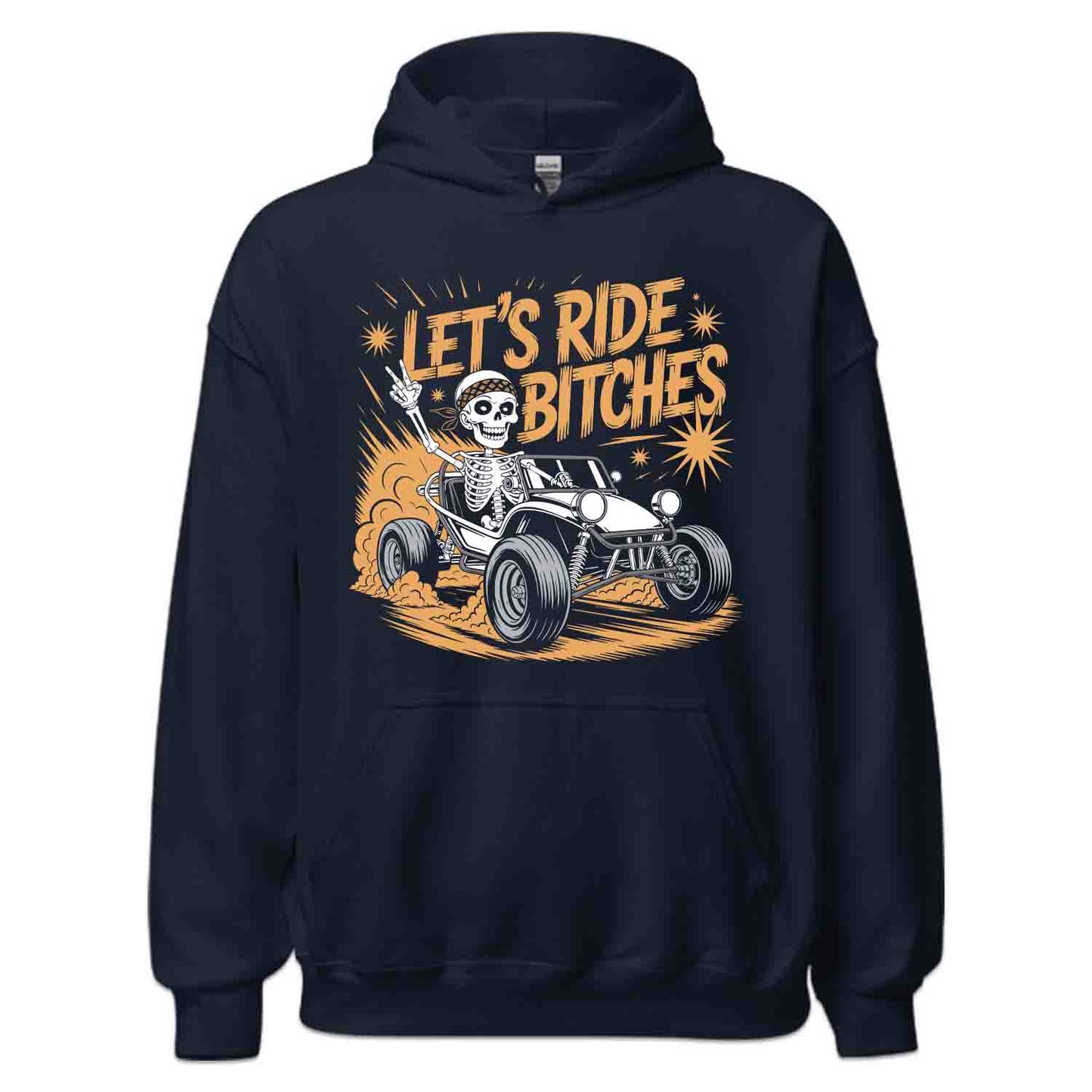 Skeleton Dune Buggy T-Shirt, Edgy Off-Road Sweatshirt, ATV Rebels Hoodie | PRODUCT CODE: SKJDHKSDBG