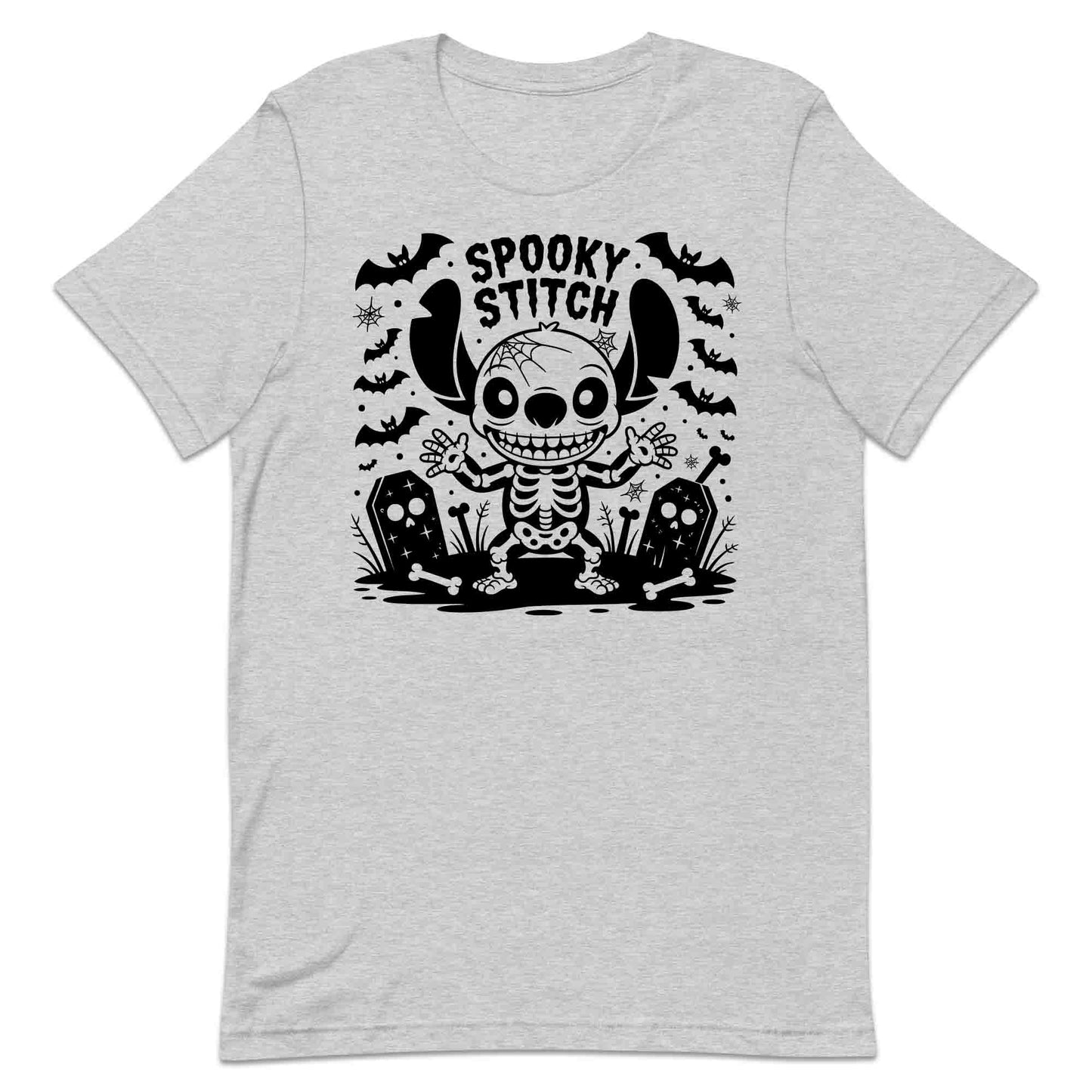Spooky Stitch Skeleton T-Shirt, Disney Halloween Sweatshirt, Ohana Graveyard Hoodie | PRODUCT CODE: SKJEWROCH