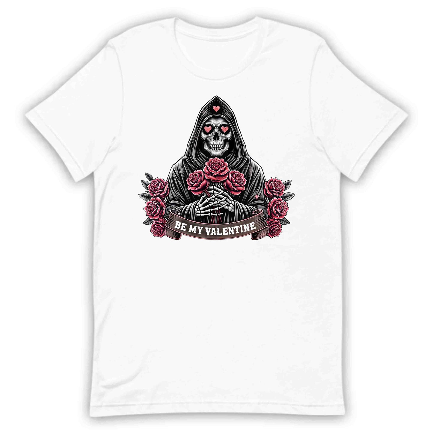 Be My Valentine Skeleton Gothic Skull with Roses Romantic Dark Souls | PRODUCT CODE: SKLNPHOLREDB
