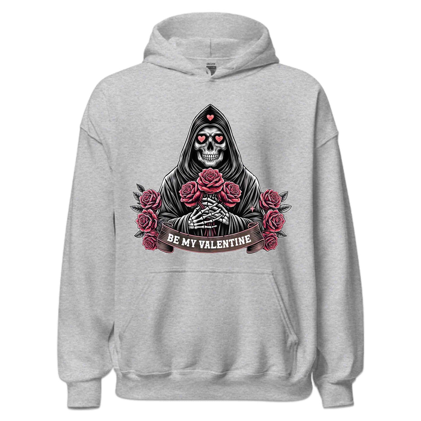 Be My Valentine Skeleton Gothic Skull with Roses Romantic Dark Souls | PRODUCT CODE: SKLNPHOLREDB