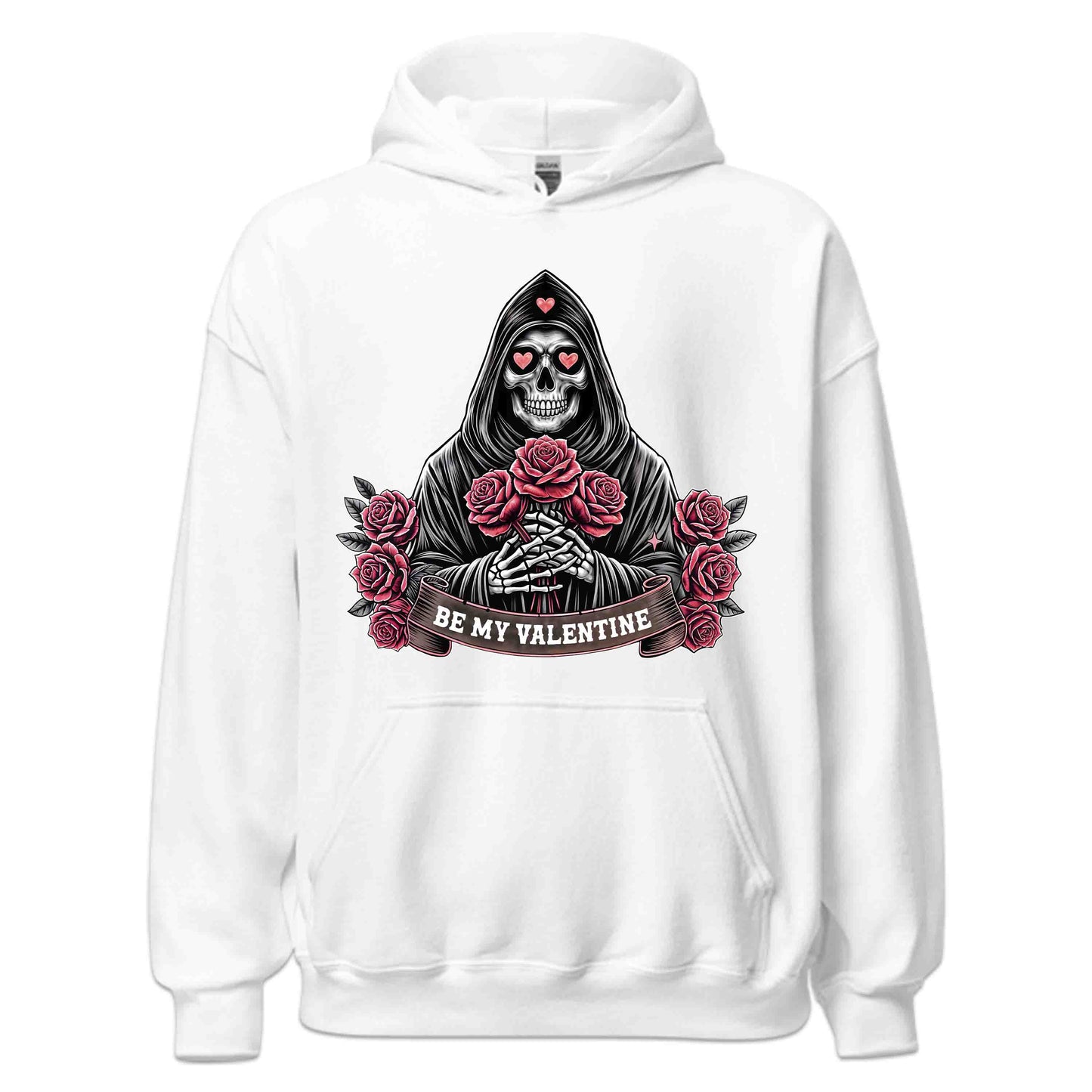 Be My Valentine Skeleton Gothic Skull with Roses Romantic Dark Souls | PRODUCT CODE: SKLNPHOLREDB
