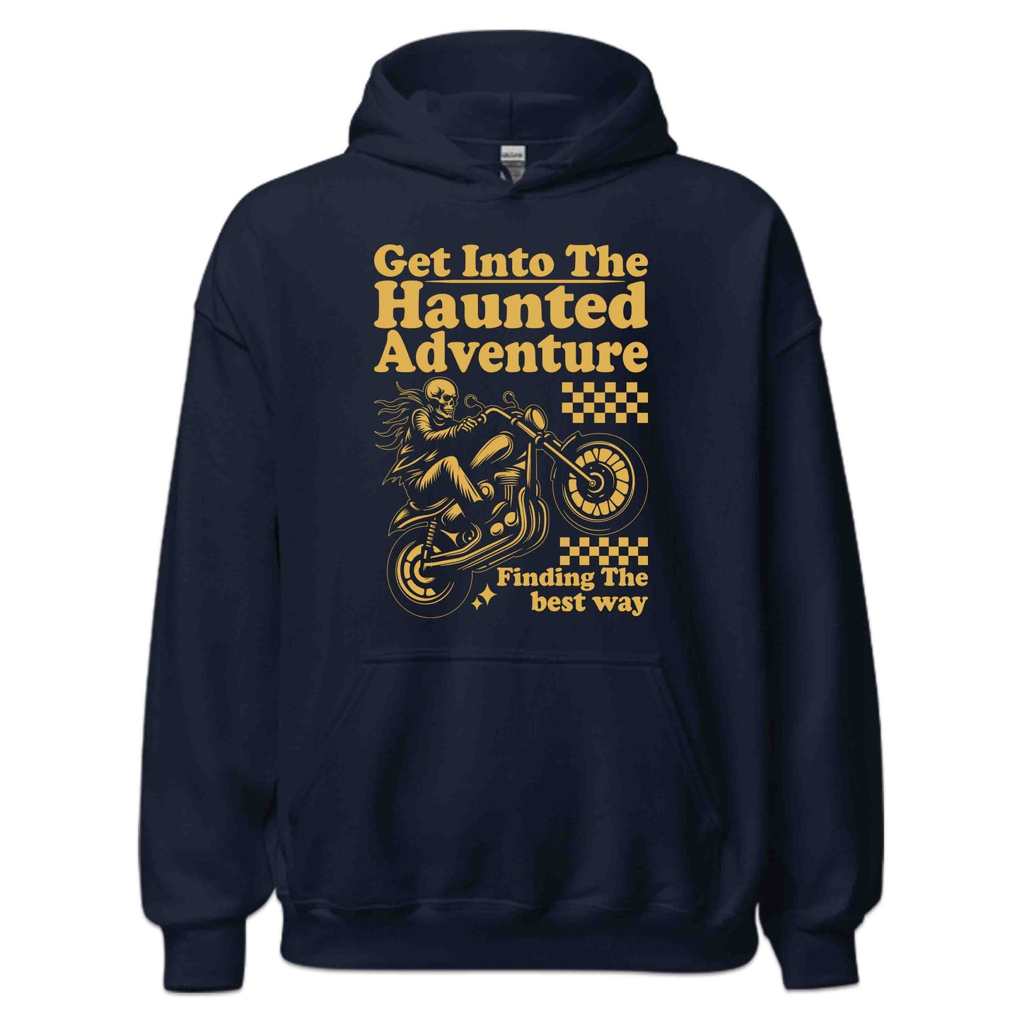 Skeleton Motorcycle Rider Spooky Ghostly Skull Biker | PRODUCT CODE: SKMTRORNADSBW