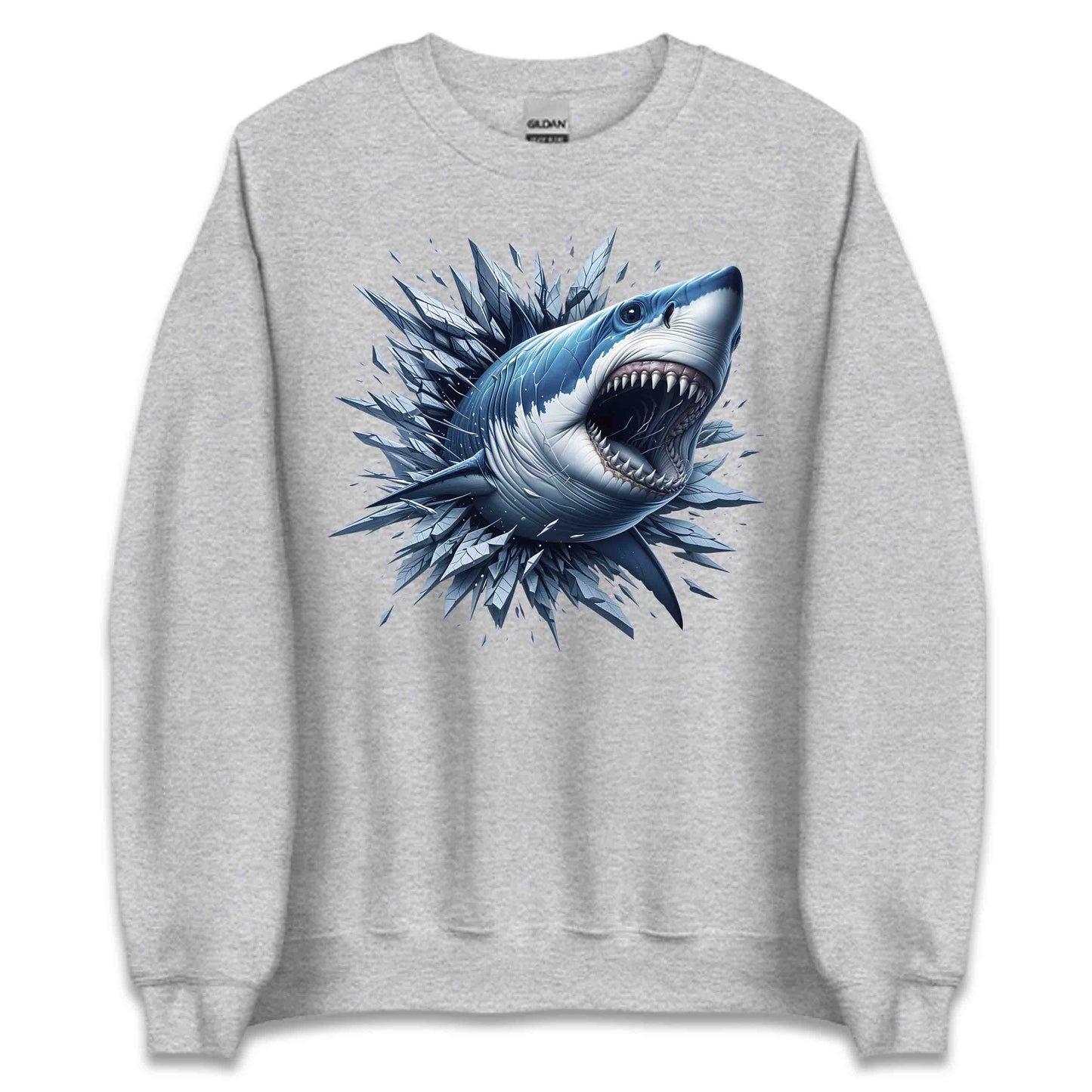 Shark Breaking Through Ice Epic Shark Attack 3D Great White Shark | PRODUCT CODE: SKRHBKMRICEP