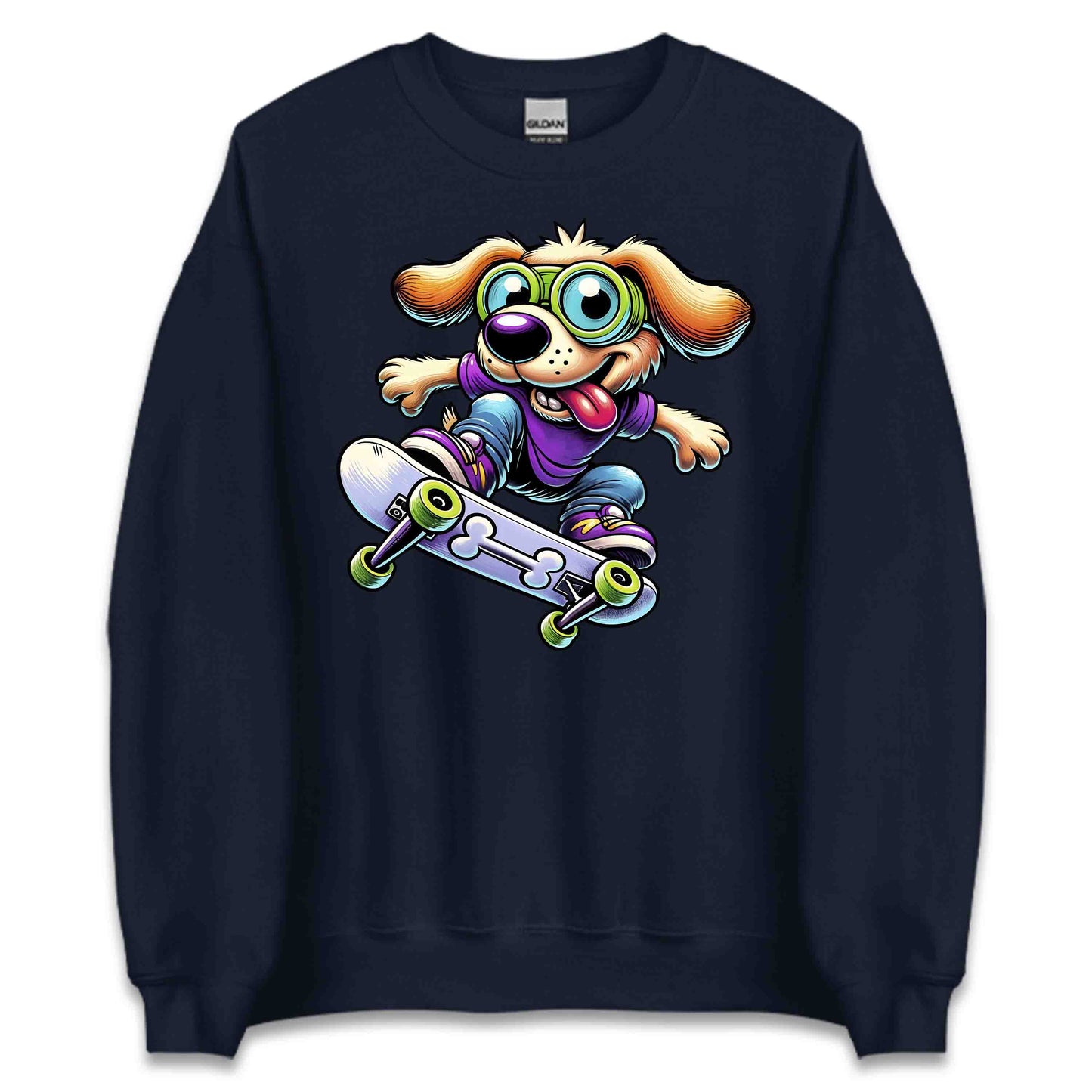 Skateboarding Dog Puppy Skateboarder Sports Lovers | PRODUCT CODE: SKTRBDGOPUYC