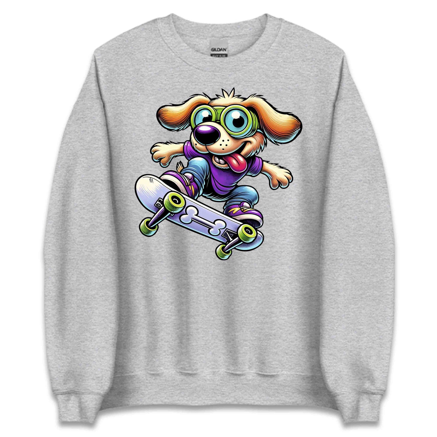 Skateboarding Dog Puppy Skateboarder Sports Lovers | PRODUCT CODE: SKTRBDGOPUYC