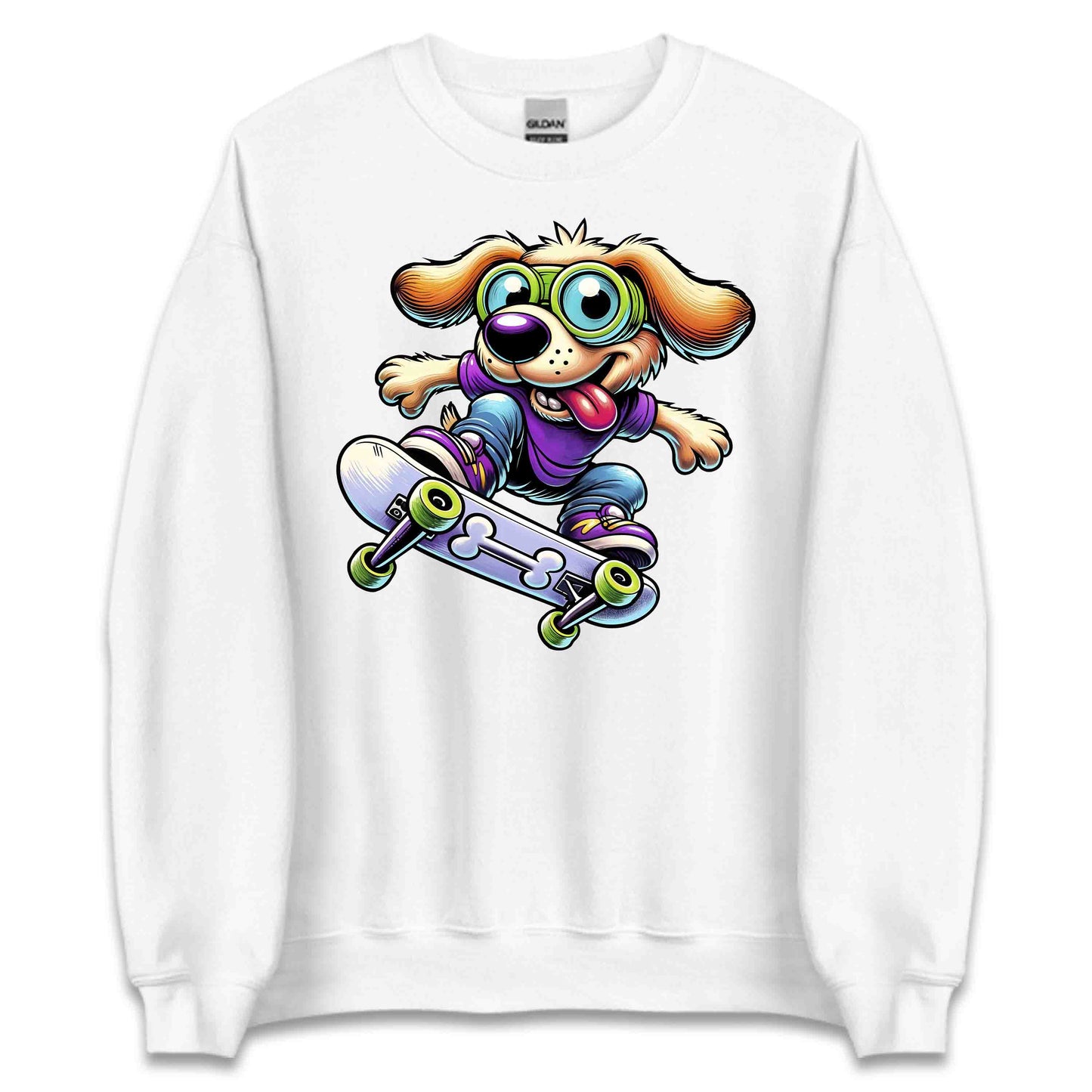 Skateboarding Dog Puppy Skateboarder Sports Lovers | PRODUCT CODE: SKTRBDGOPUYC