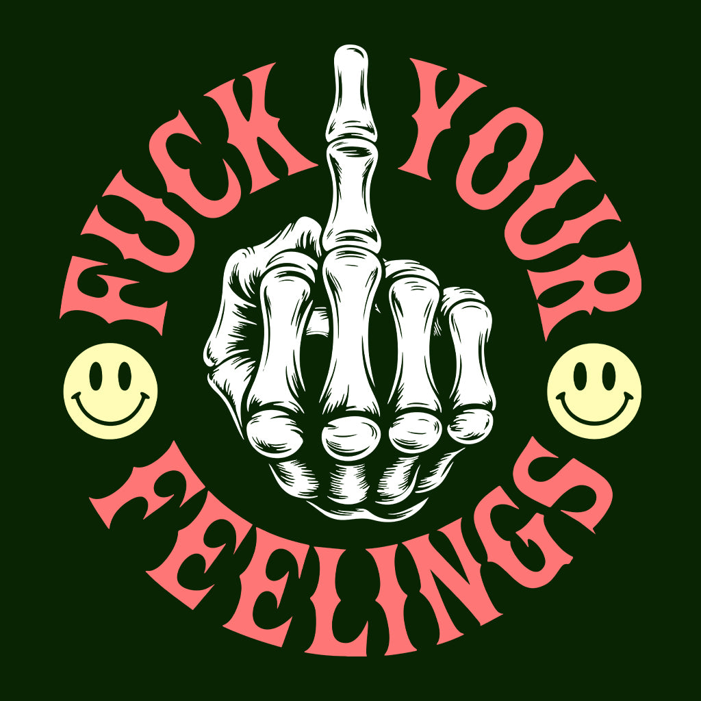 Skeleton Middle Finger T-Shirt, Dark Humor Sweatshirt, Sarcastic Rebel Hoodie | PRODUCT CODE: SKWERFN
