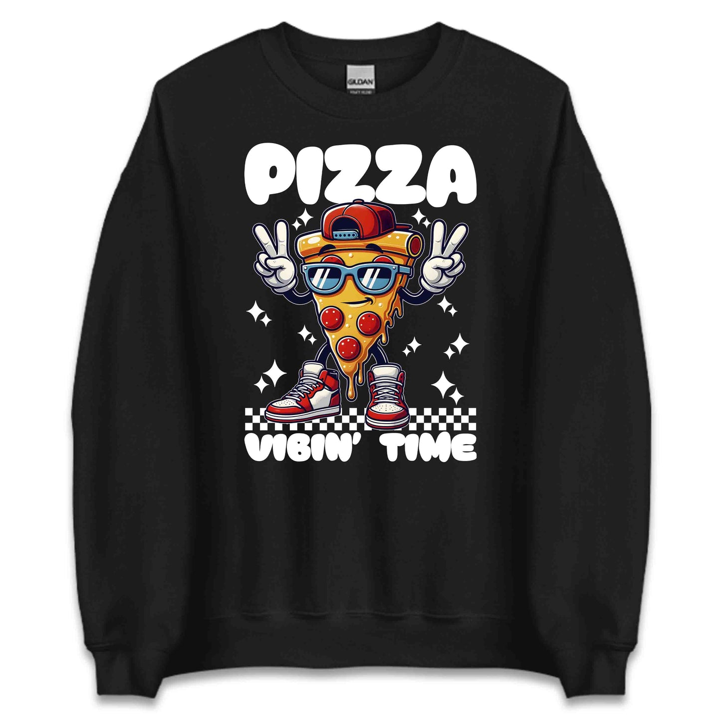 Funny Pizza Slice Hilarious Pizza Slice with Sunglasses & Sneakers | PRODUCT CODE: SLCFNYPZIALVT