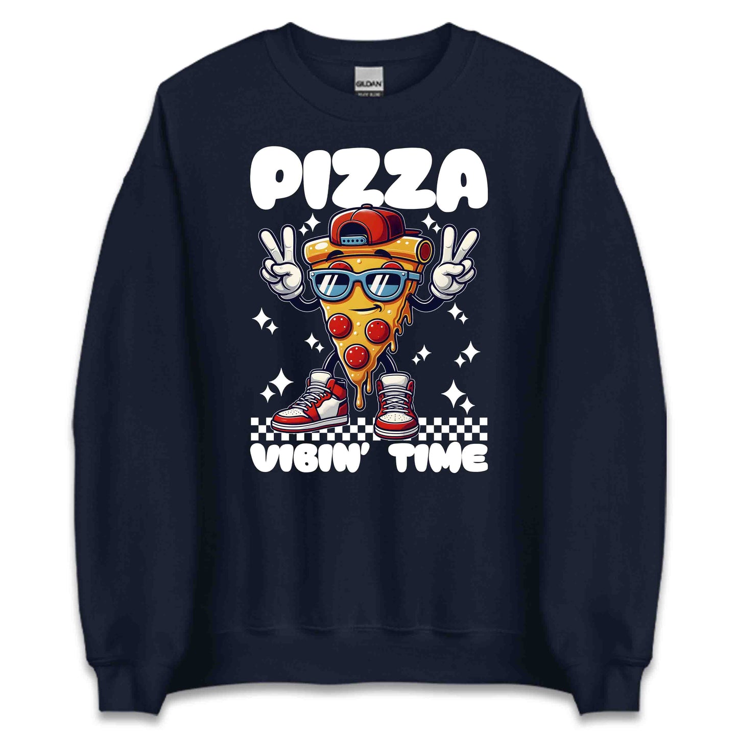 Funny Pizza Slice Hilarious Pizza Slice with Sunglasses & Sneakers | PRODUCT CODE: SLCFNYPZIALVT