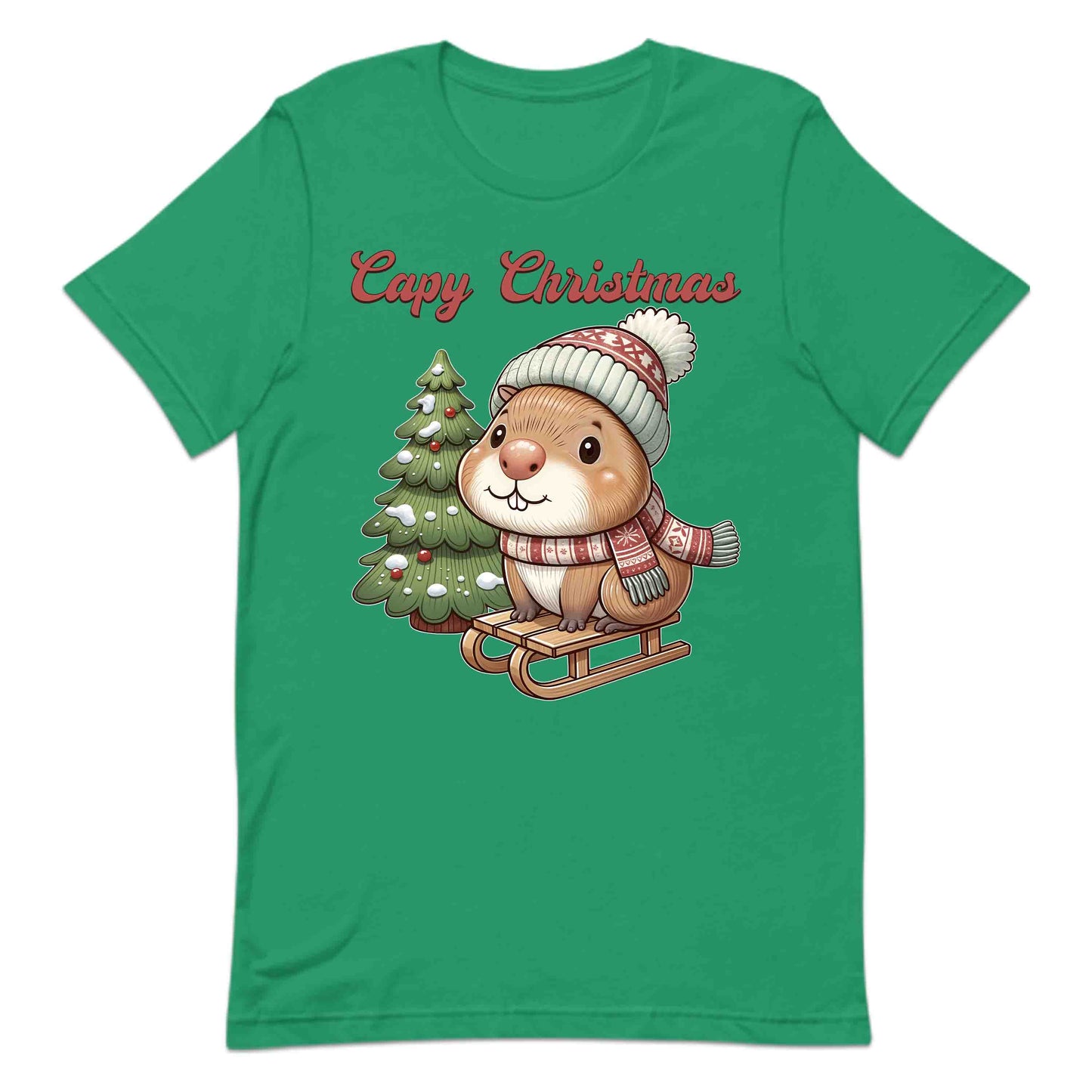 Capybara Christmas Sled Rodent Xmas | PRODUCT CODE: SLDECPYBRDNT