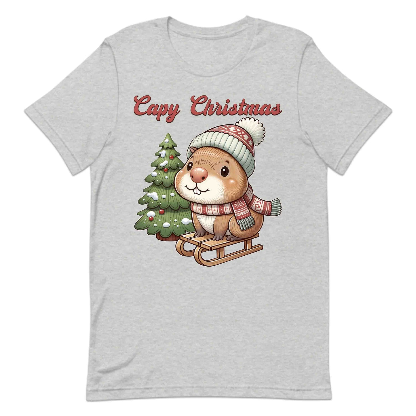 Capybara Christmas Sled Rodent Xmas | PRODUCT CODE: SLDECPYBRDNT