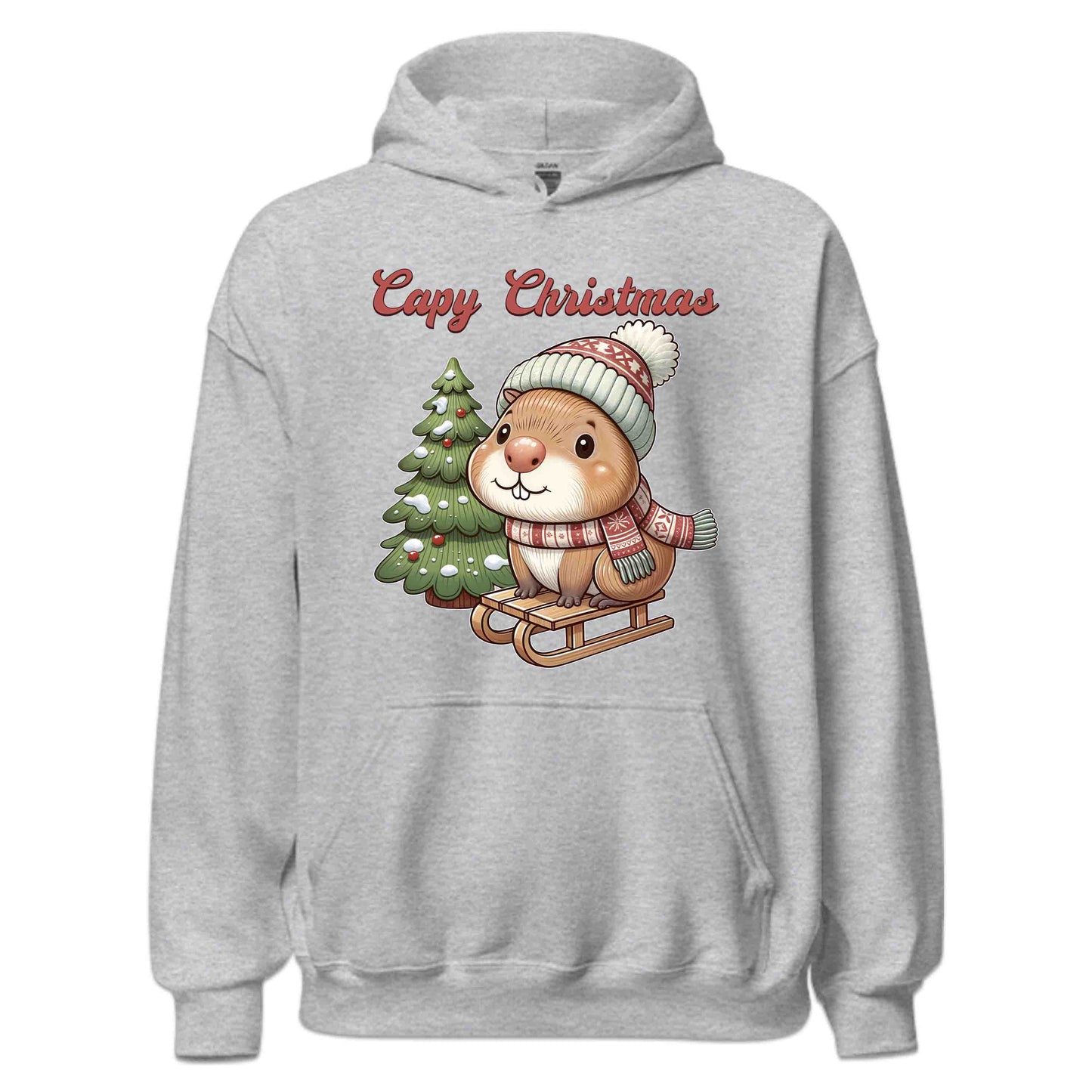 Capybara Christmas Sled Rodent Xmas | PRODUCT CODE: SLDECPYBRDNT