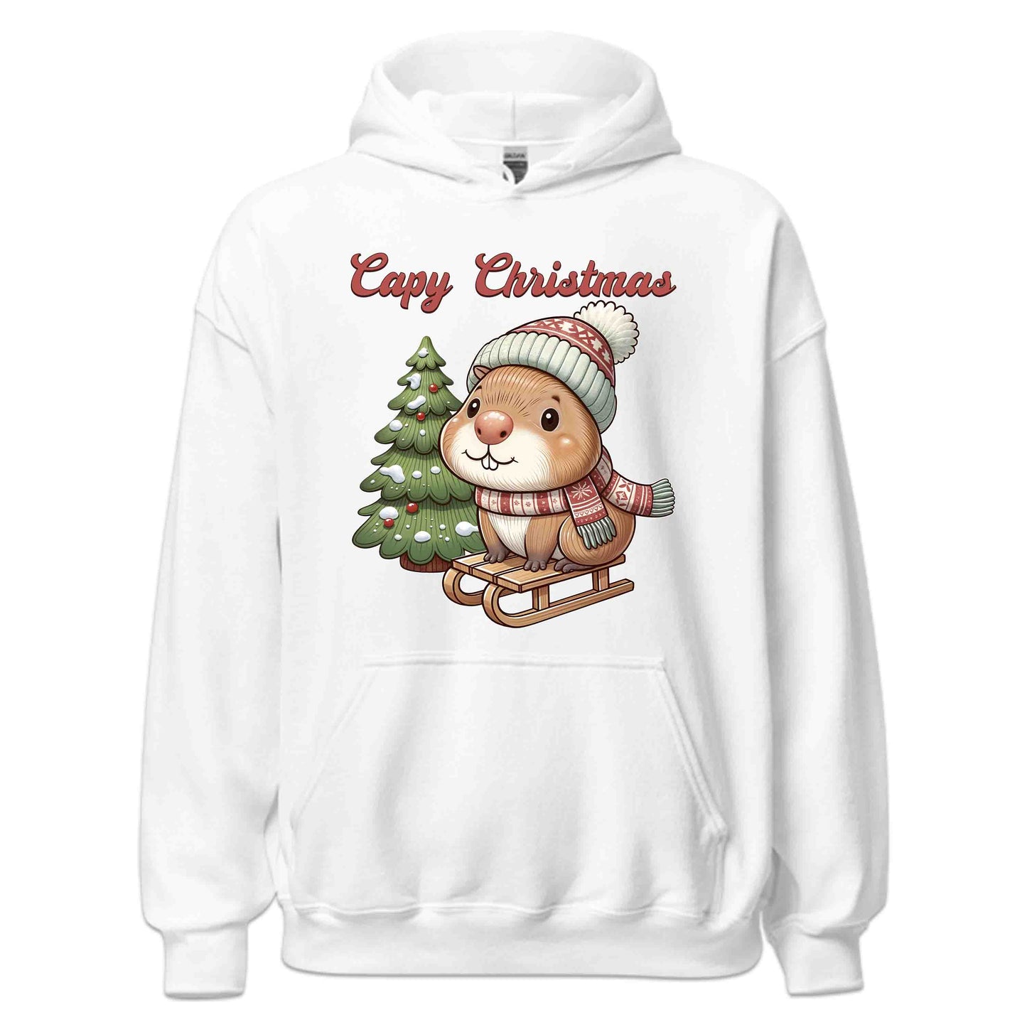 Capybara Christmas Sled Rodent Xmas | PRODUCT CODE: SLDECPYBRDNT