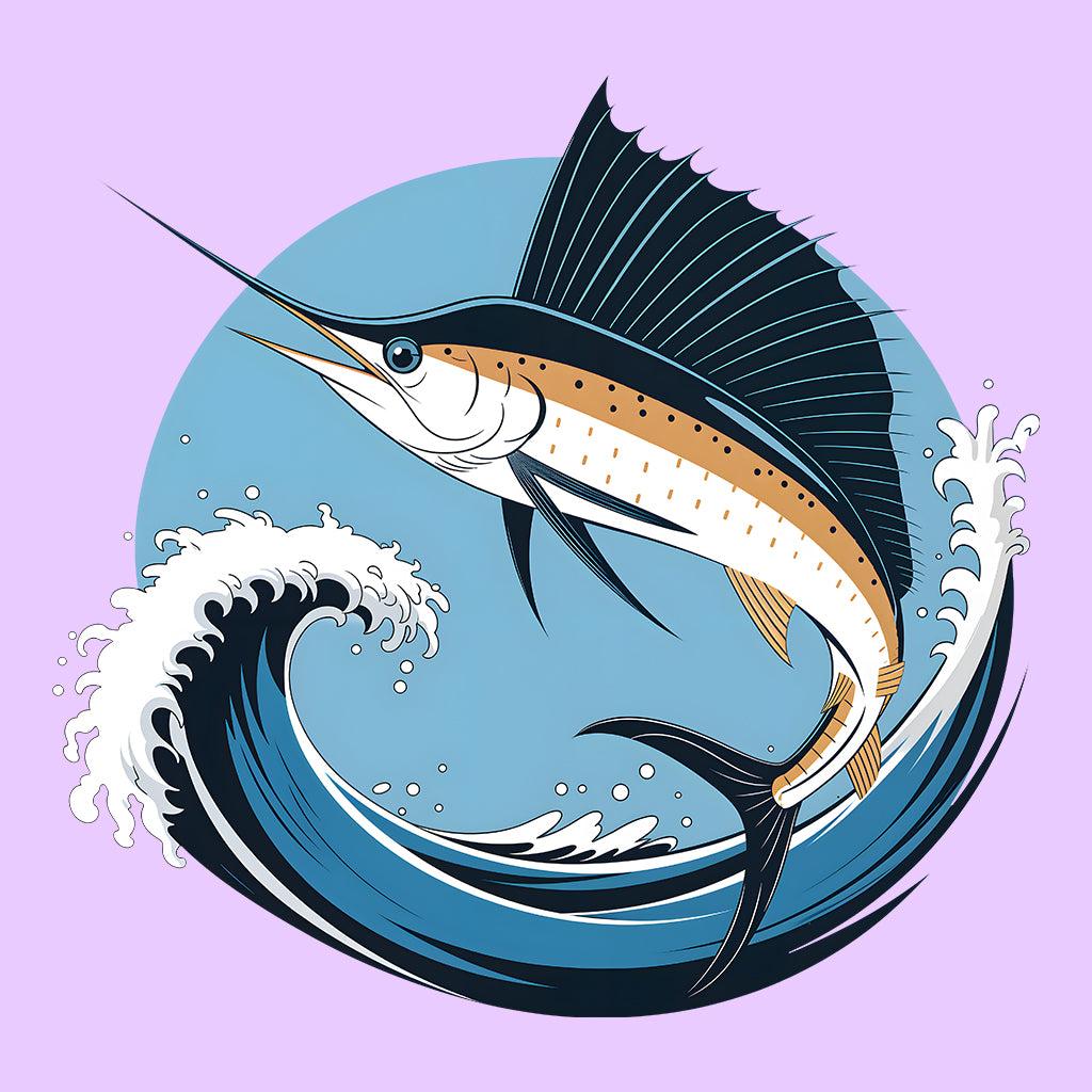 Sailfish Ocean Fishing T-Shirt, Sweatshirt, Hoodie – Vintage Nautical & Deep Sea Angler Vibes | PRODUCT CODE: SLFBVEUPQNV