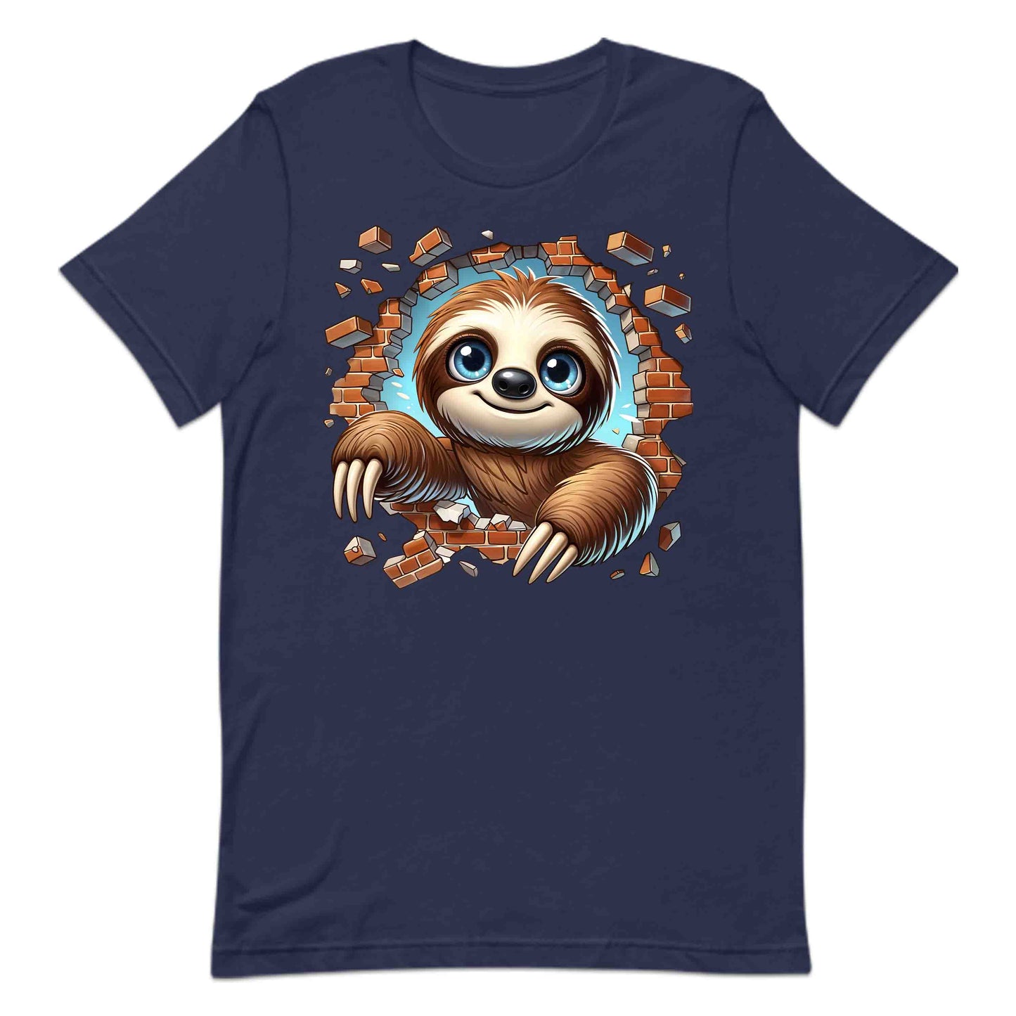 Sloth Breaking Through Wall 3D Realistic Big-Eyed Whimsical Sloth | PRODUCT CODE: SLTHBRKNGWAL
