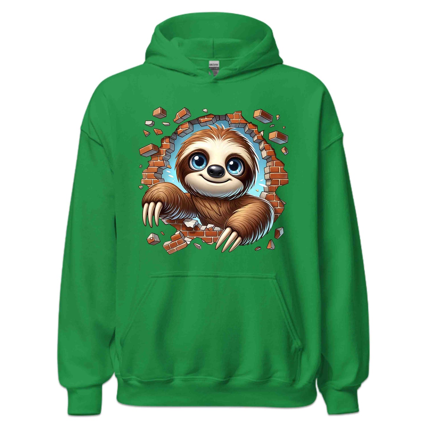 Sloth Breaking Through Wall 3D Realistic Big-Eyed Whimsical Sloth | PRODUCT CODE: SLTHBRKNGWAL