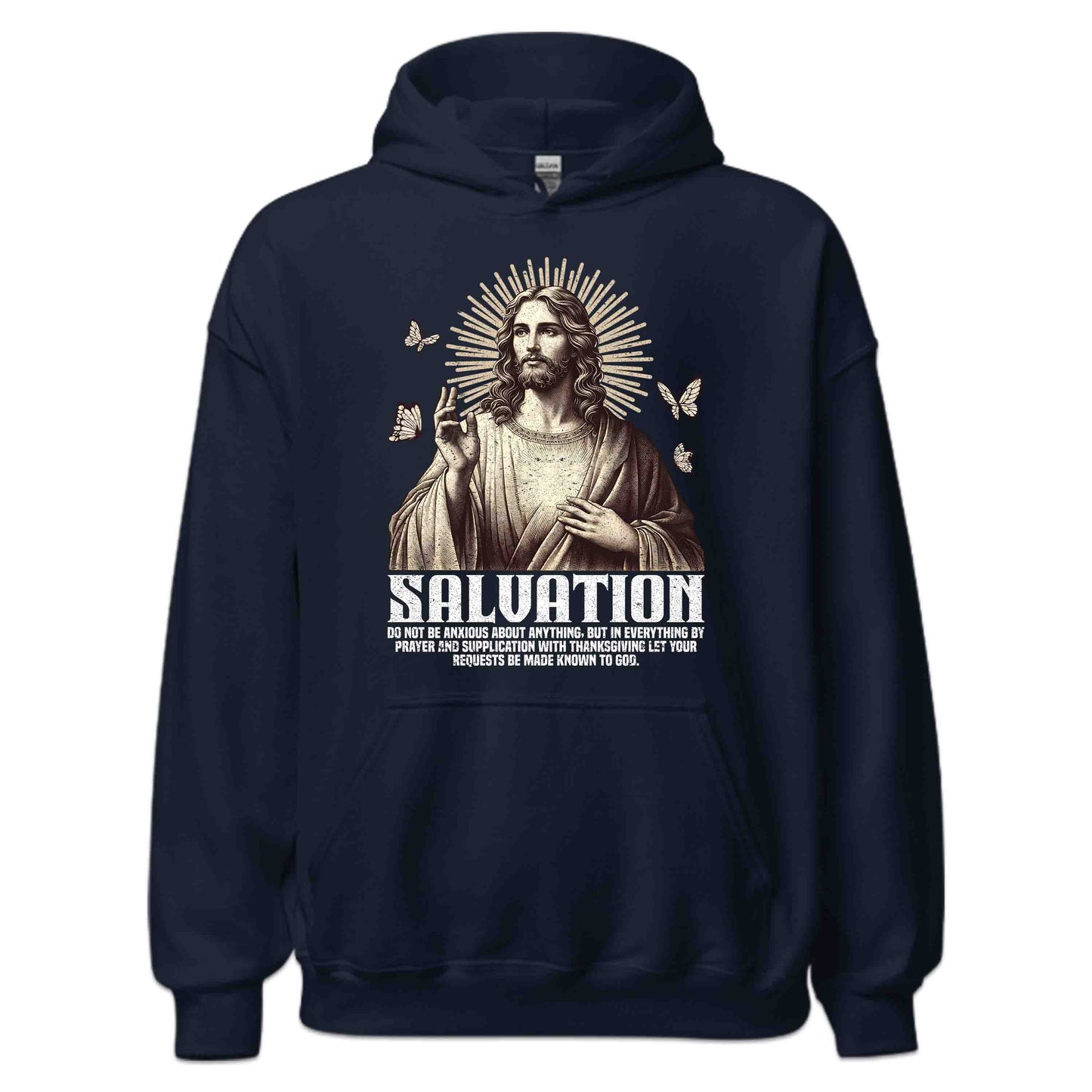 Salvation Christian Jesus and Butterflies Uplifting Bible Verse | PRODUCT CODE: SLVTNCHRJUSEB