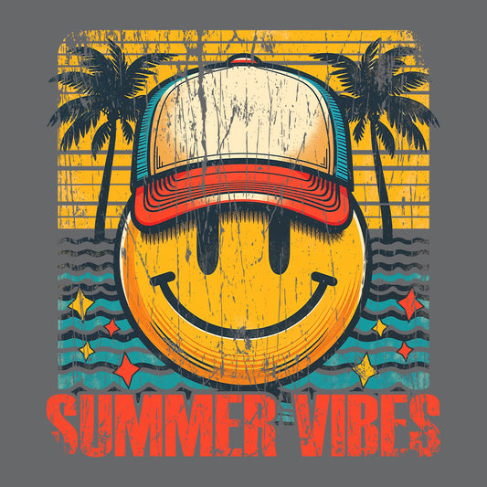 Smiley Face Summer Vibes Tropical Vacation | PRODUCT CODE: SMFCPTUNE