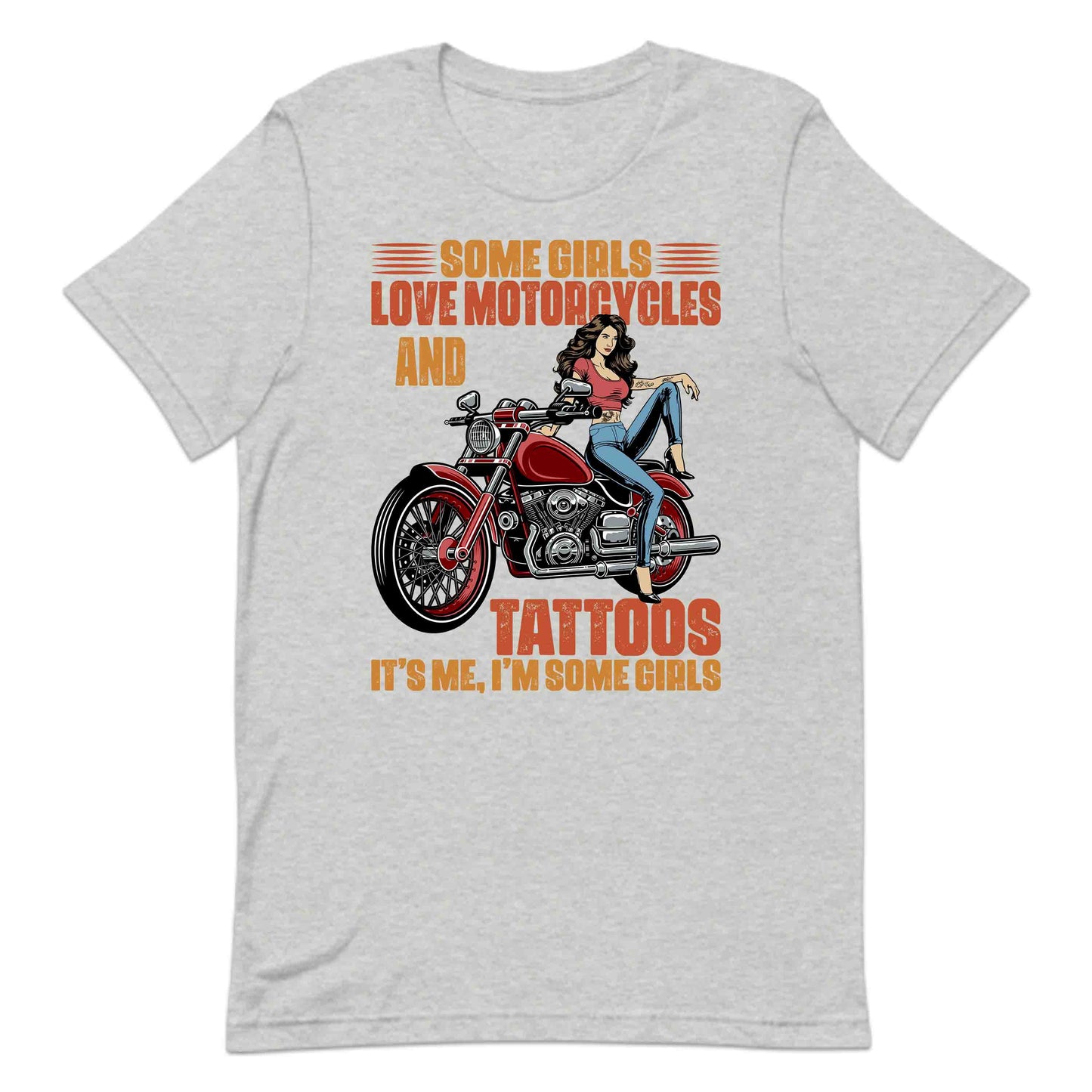 Some Girls Love Motorcycles & Tattoos Vintage Biker Chic | PRODUCT CODE: SMGRLVEMOTRA