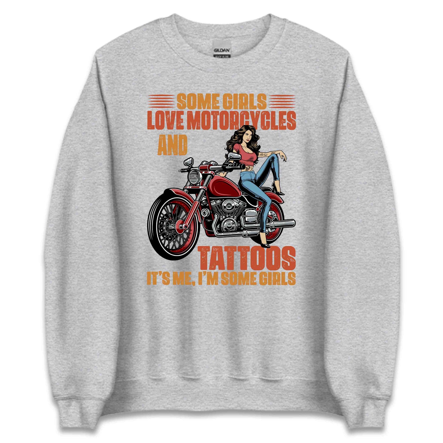 Some Girls Love Motorcycles & Tattoos Vintage Biker Chic | PRODUCT CODE: SMGRLVEMOTRA