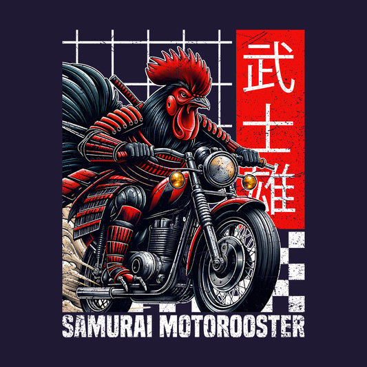 Samurai Motorooster Japanese Warrior Armor Rooster Motorbike Lovers | PRODUCT CODE: SMRSONJWYANWJA